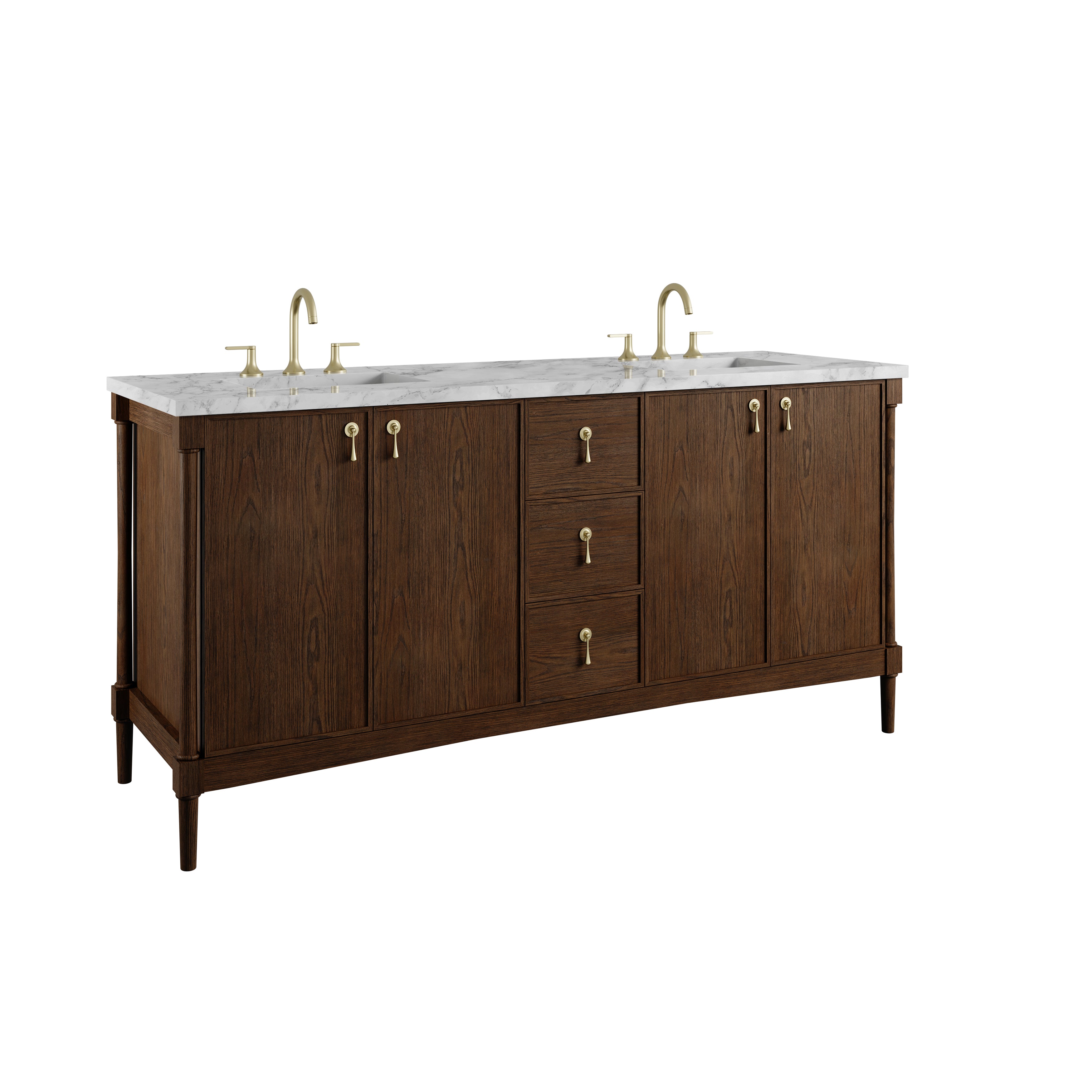 Kinnsden 72" Double Vanity - 3cm Stone Top