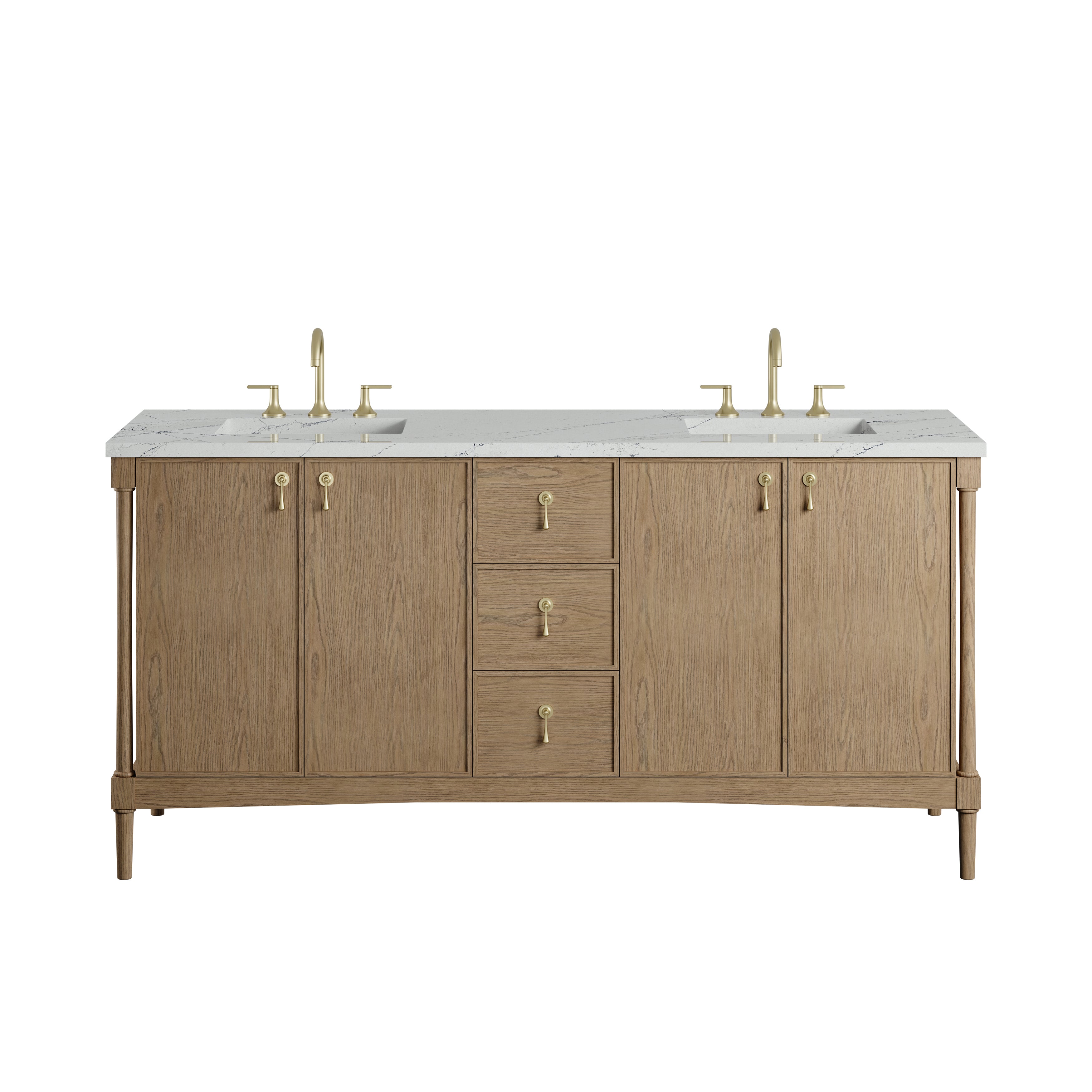 Kinnsden 72" Double Vanity - 3cm Stone Top