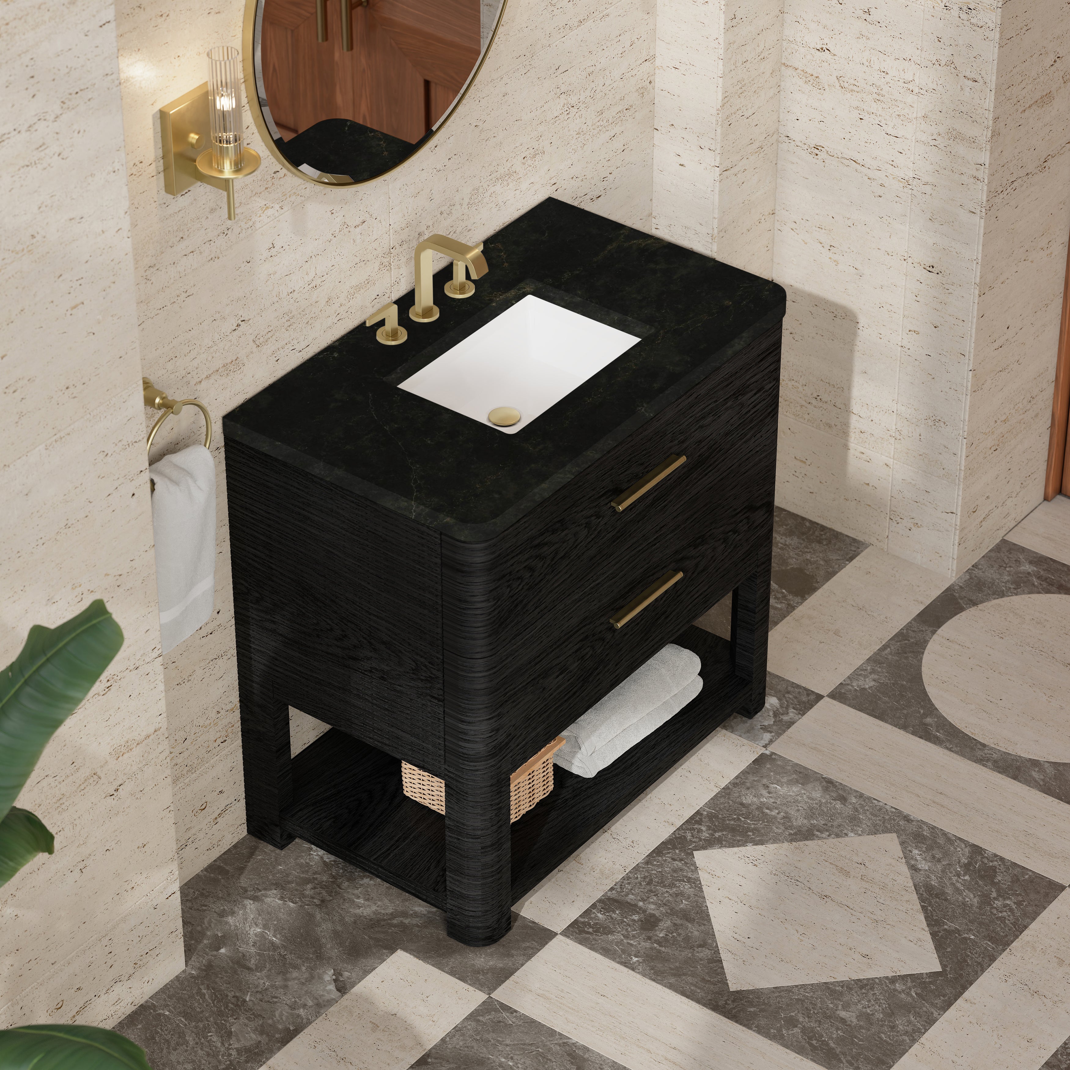 Lucian 36" Single Vanity - 3cm Stone Top