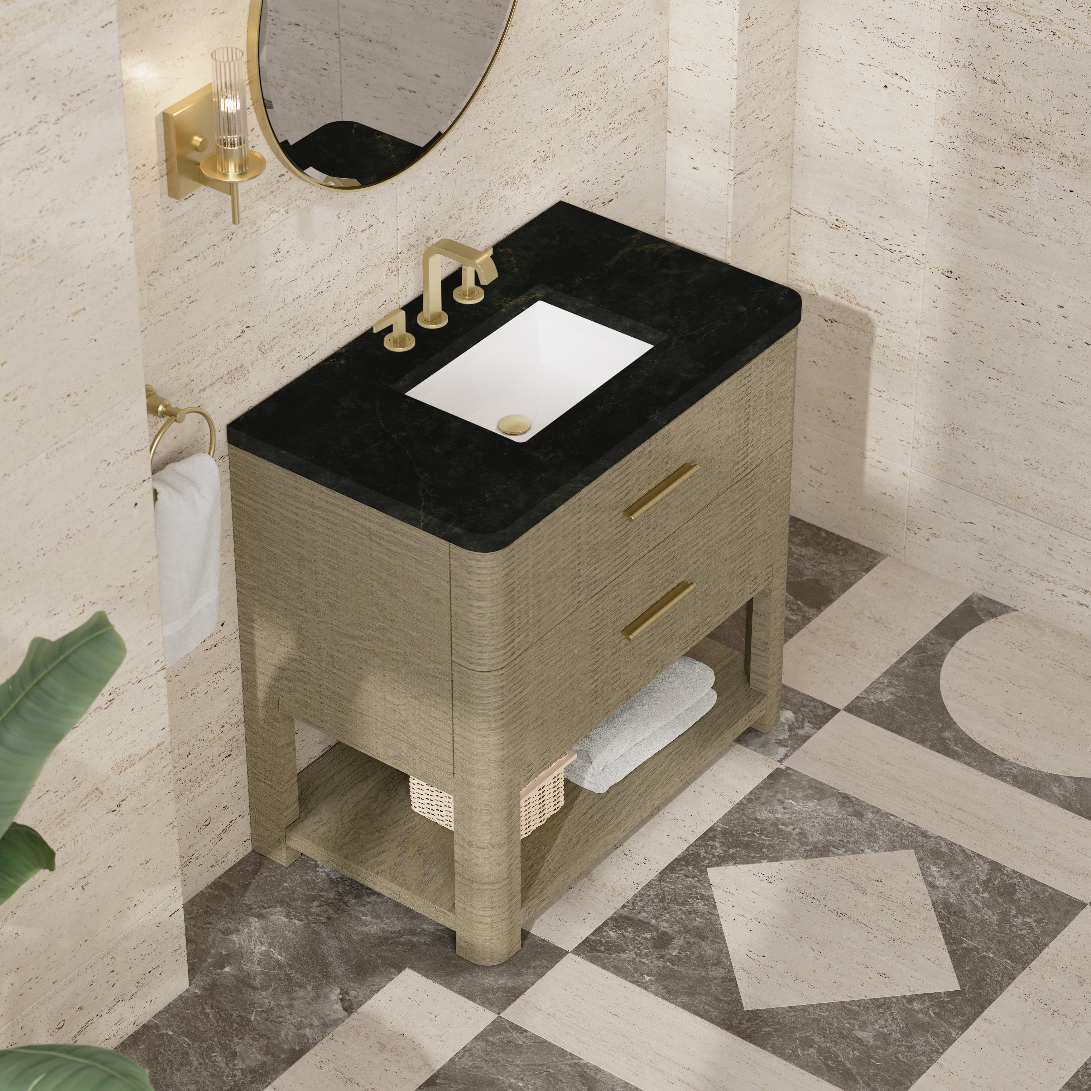 Lucian 36" Single Vanity - 3cm Stone Top