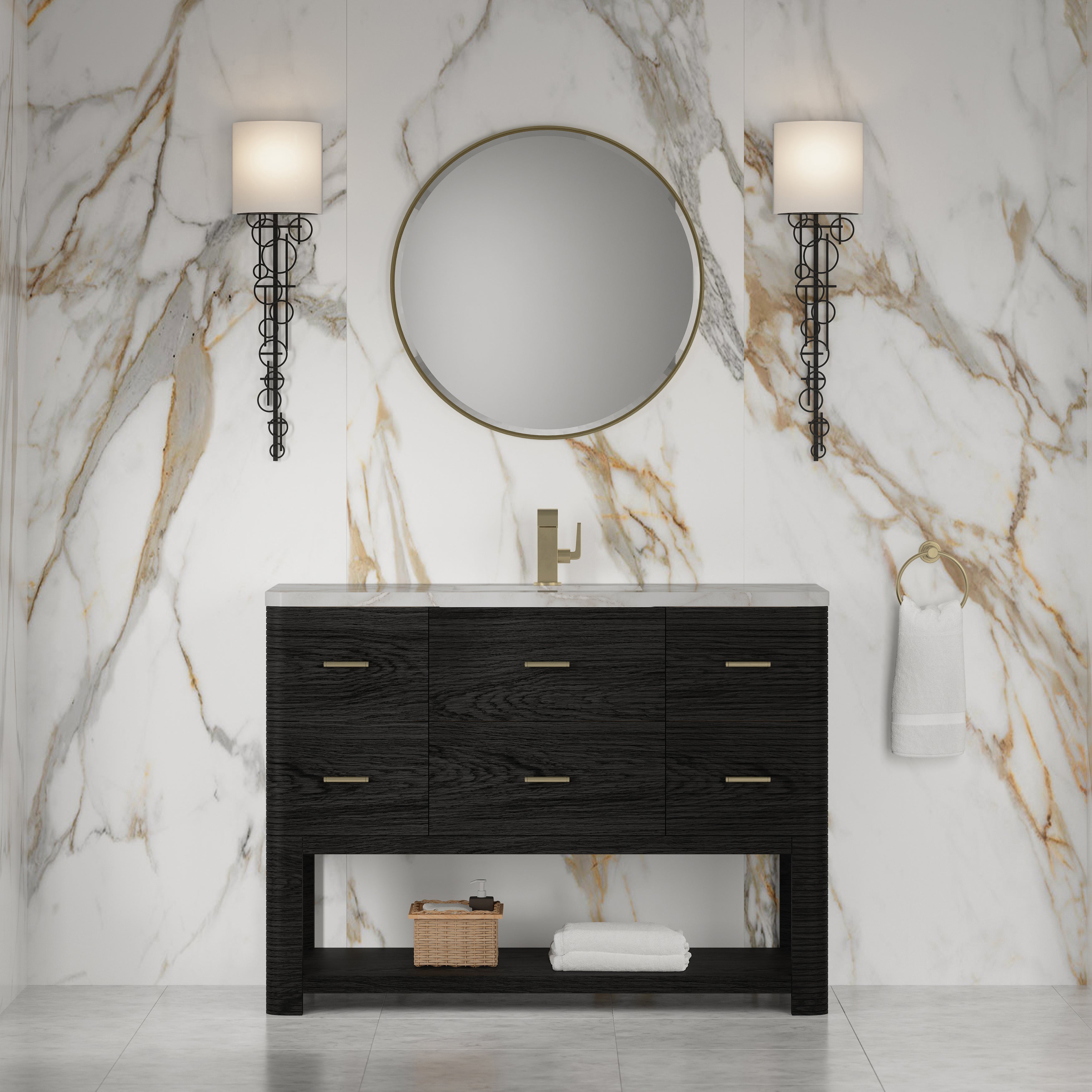 Lucian 48" Single Vanity - 3cm Stone Top