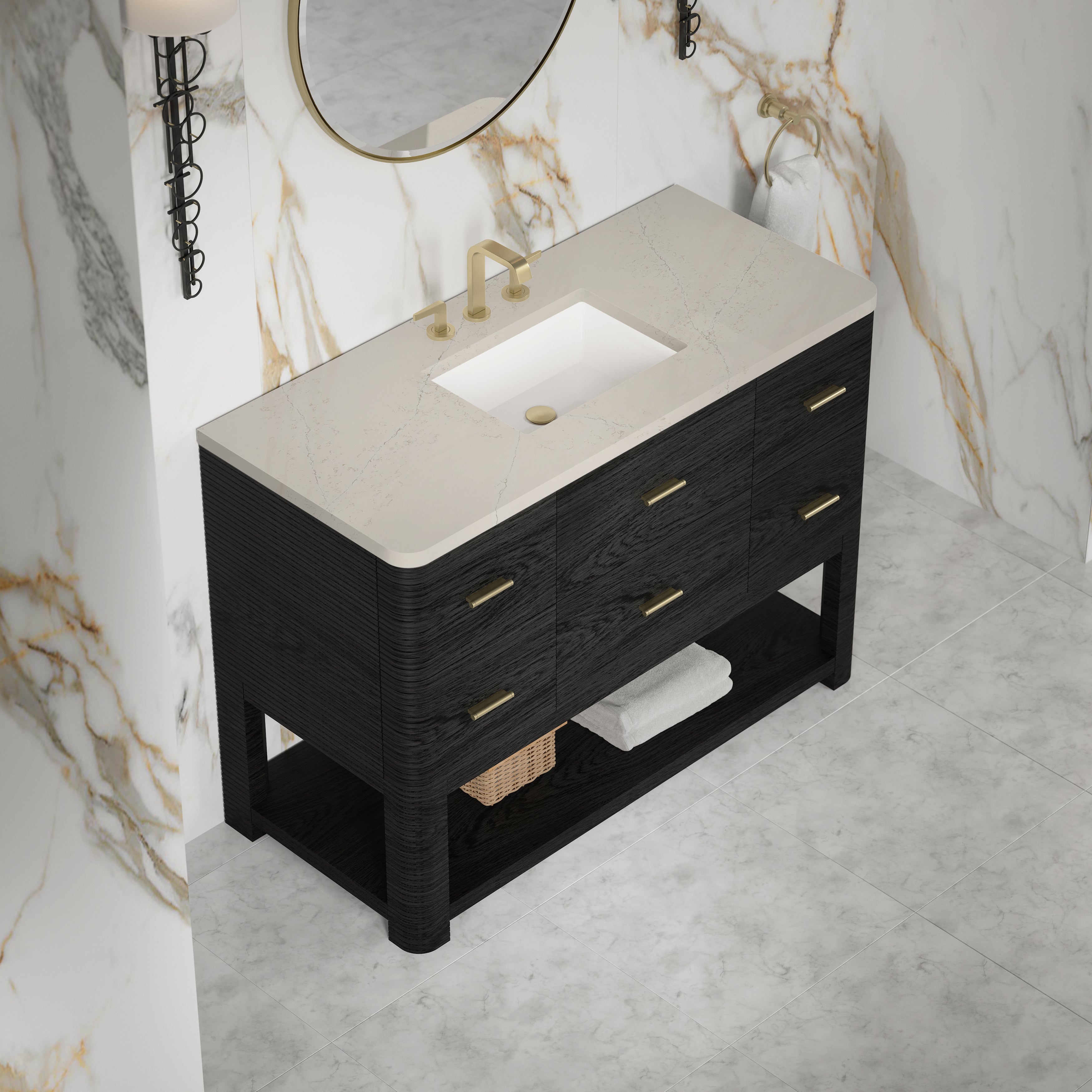 Lucian 48" Single Vanity - 3cm Stone Top
