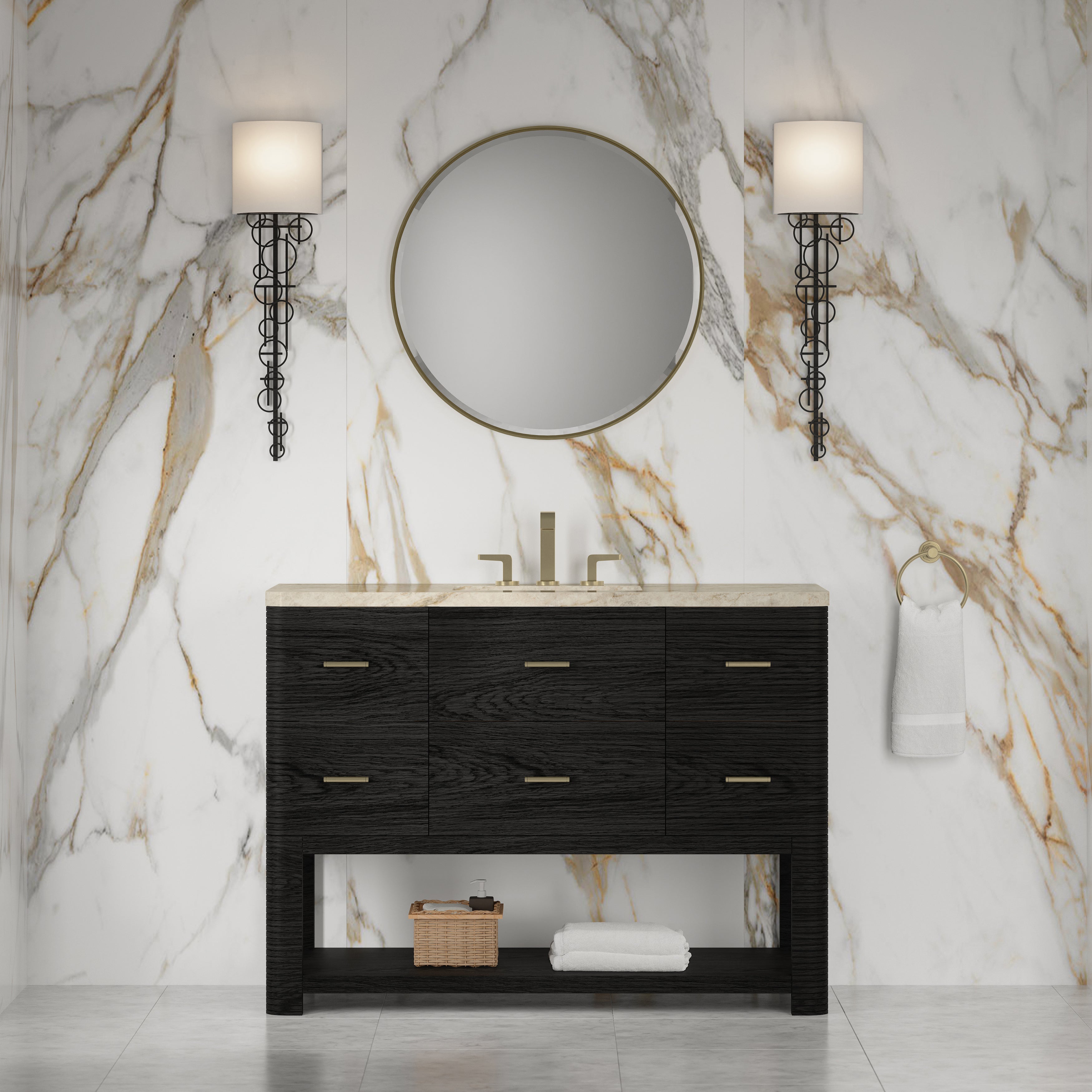 Lucian 48" Single Vanity - 3cm Stone Top