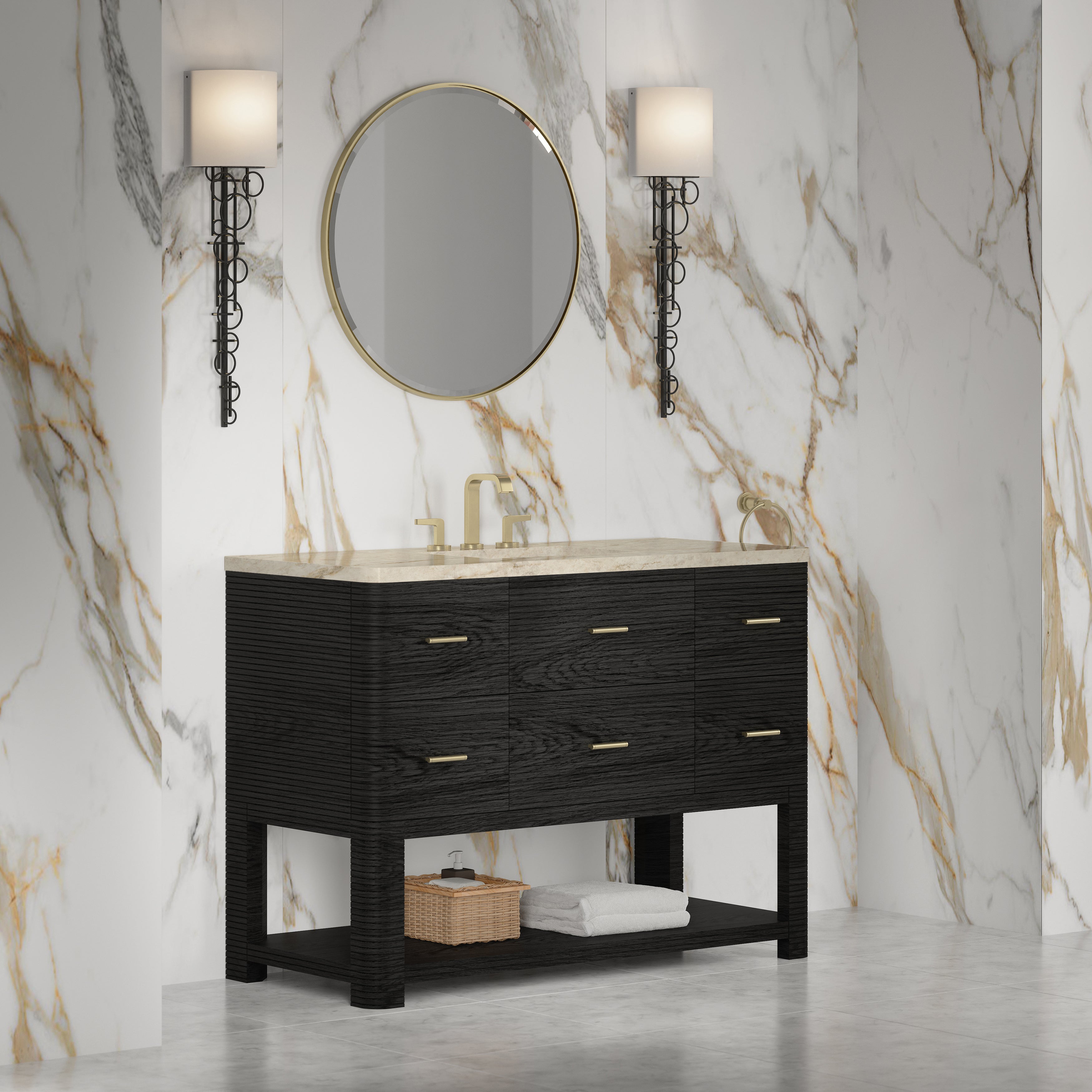 Lucian 48" Single Vanity - 3cm Stone Top