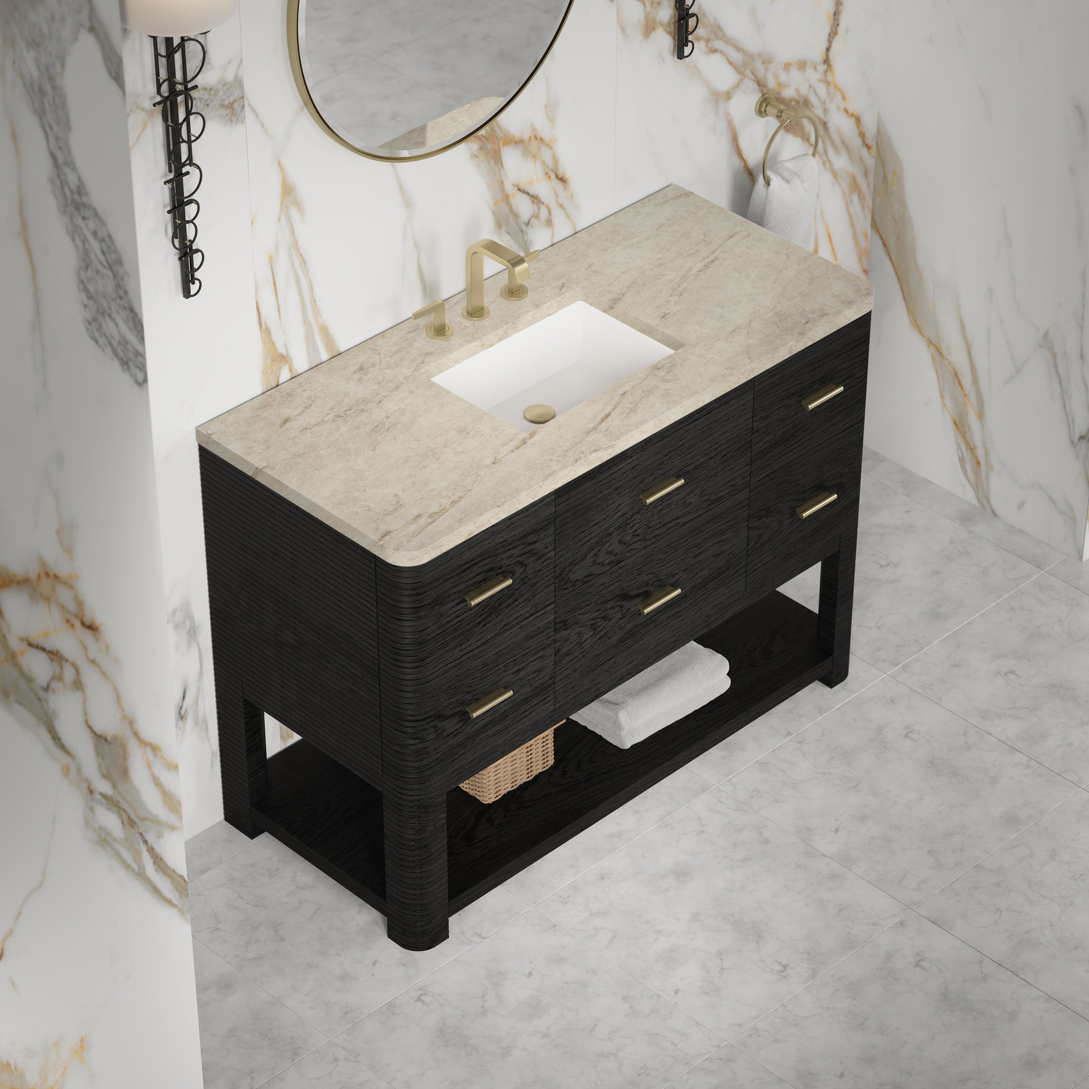 Lucian 48" Single Vanity - 3cm Stone Top