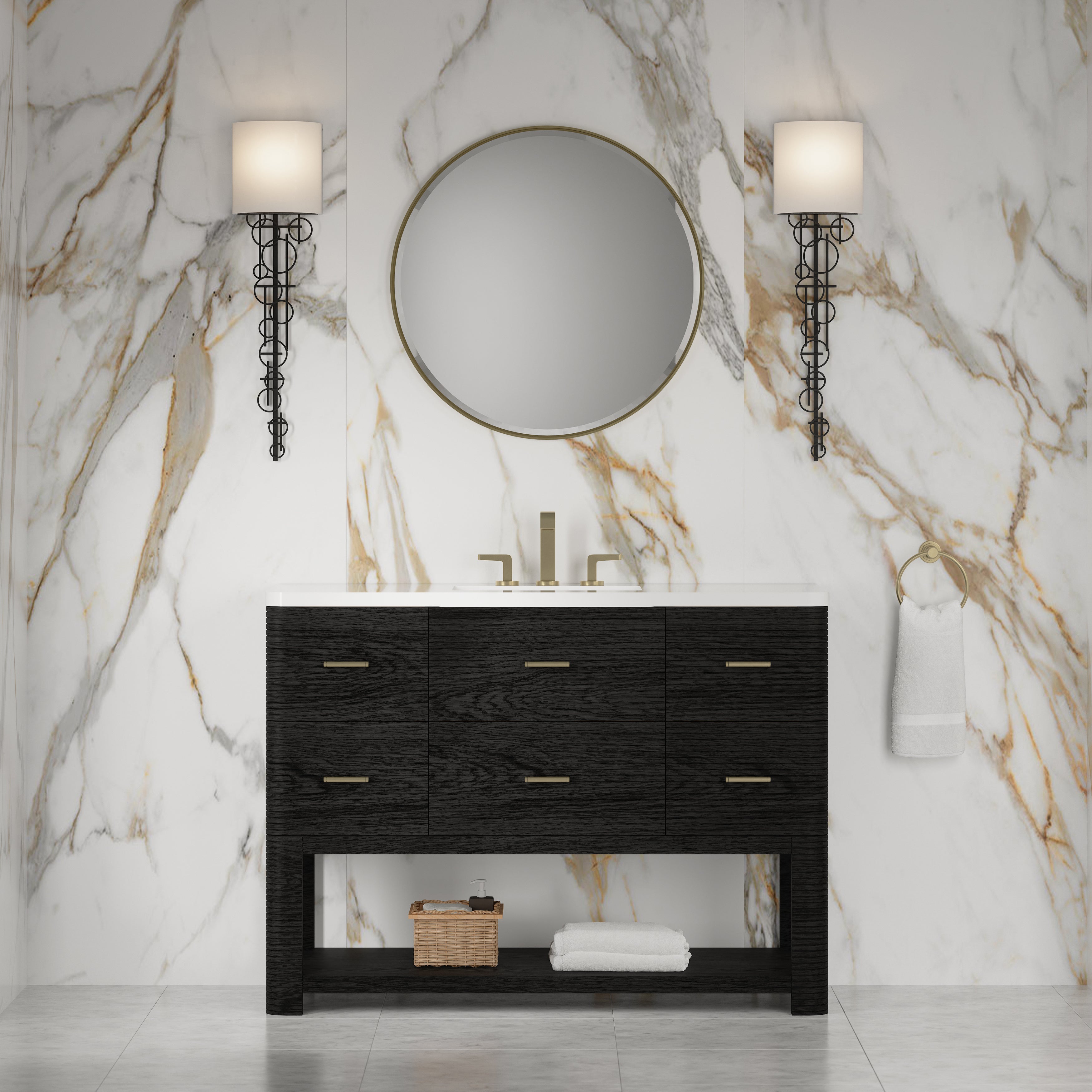 Lucian 48" Single Vanity - 3cm Stone Top