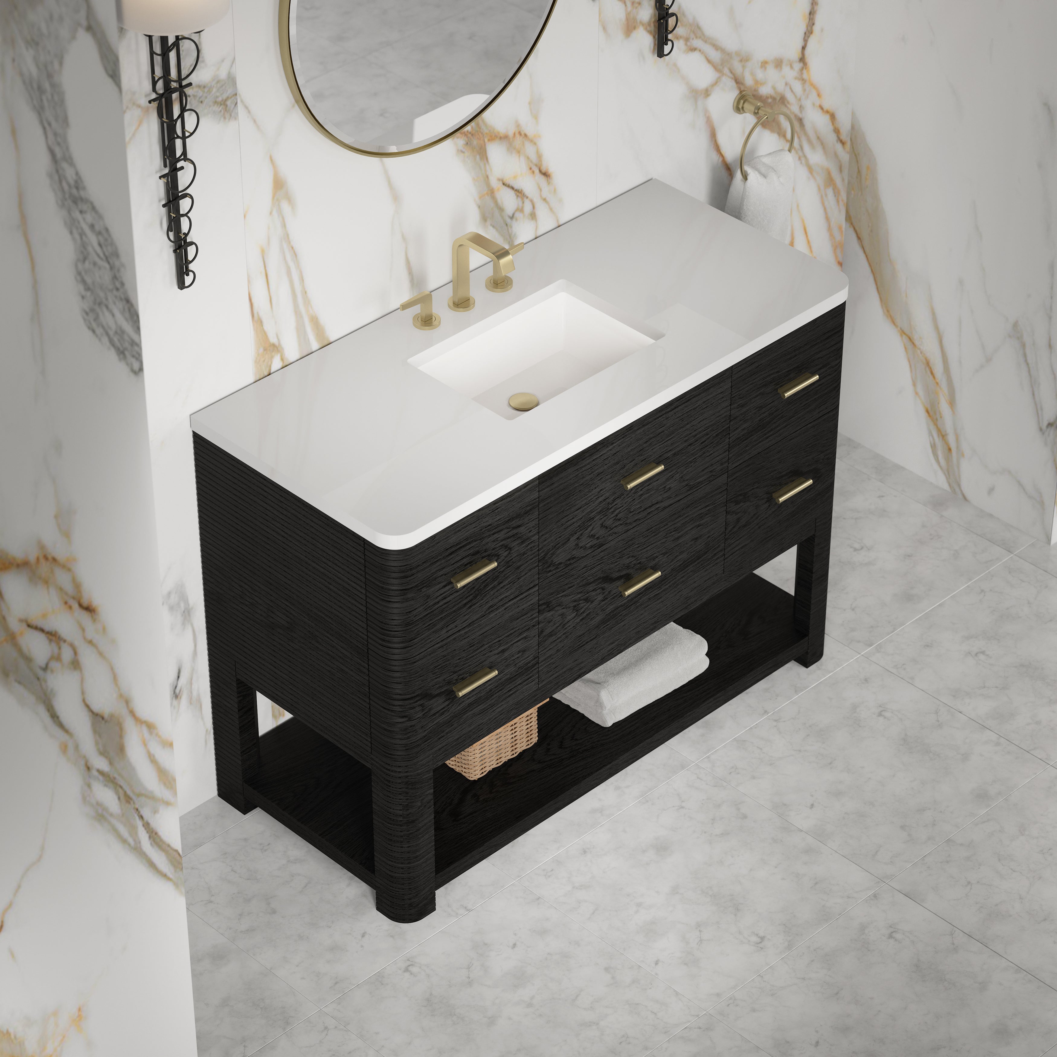Lucian 48" Single Vanity - 3cm Stone Top