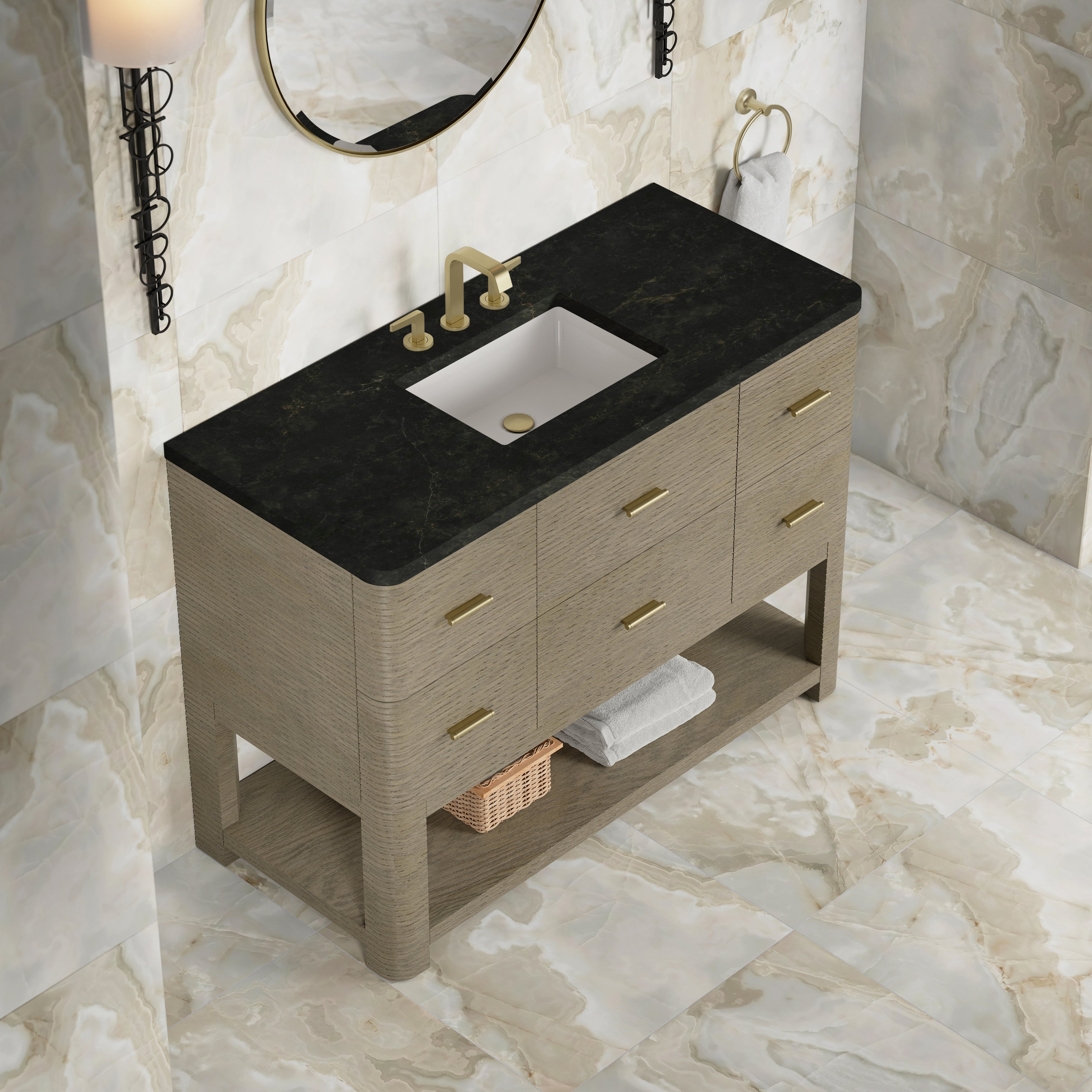 Lucian 48" Single Vanity - 3cm Stone Top