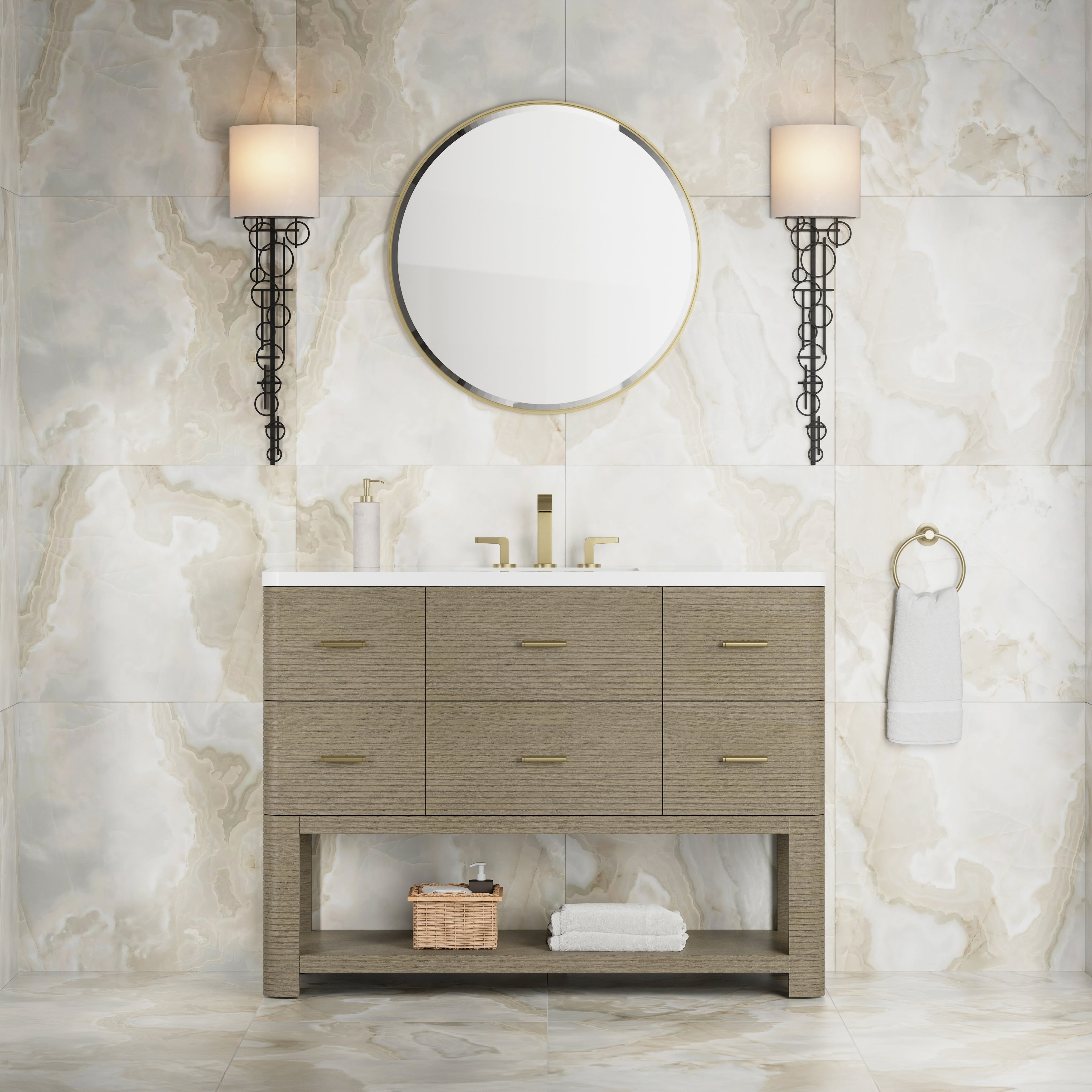 Lucian 48" Single Vanity - 3cm Stone Top