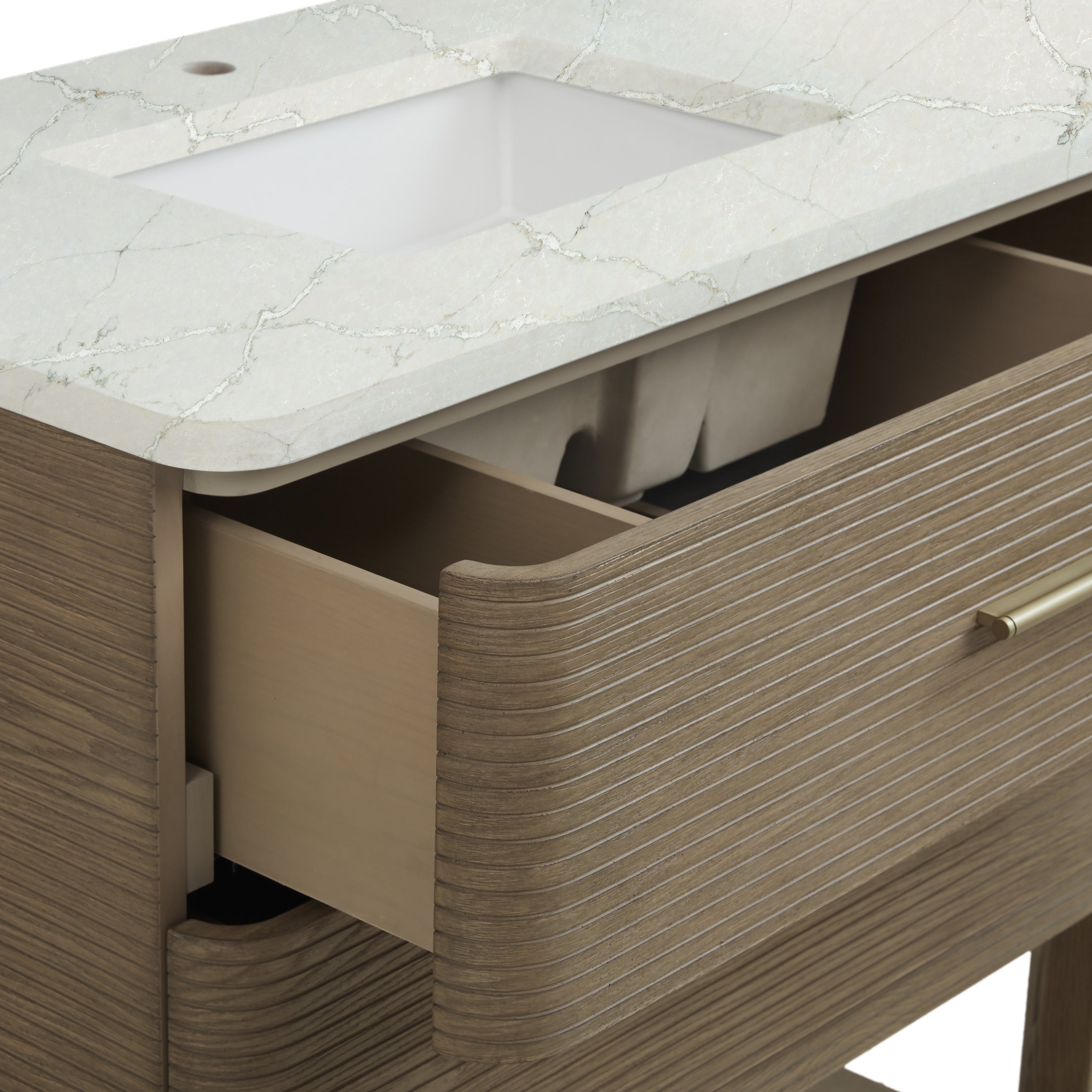 Lucian 72" Double Vanity - 3cm Stone Top