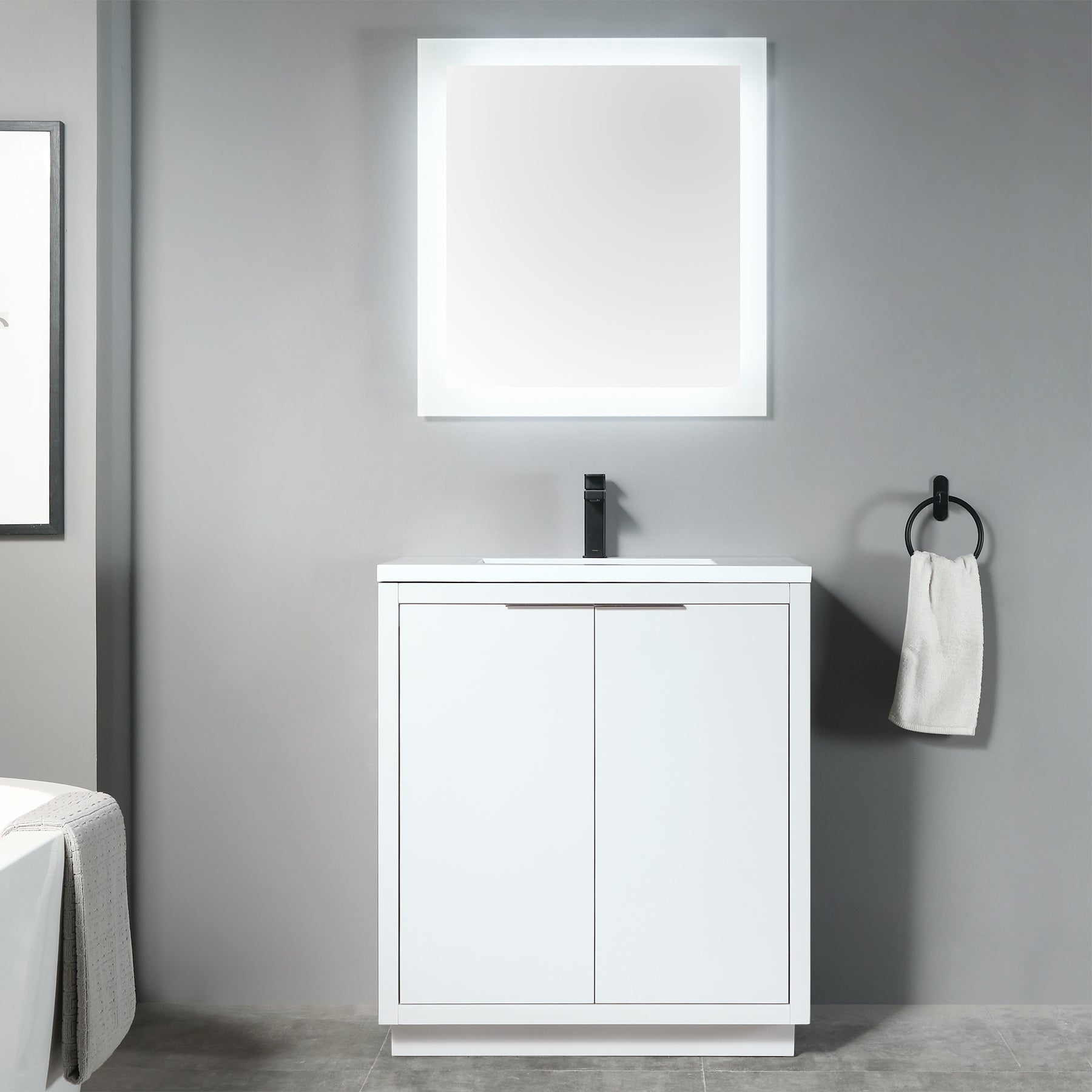 Hudson 31" Vanity - Integrated Rectangular Top