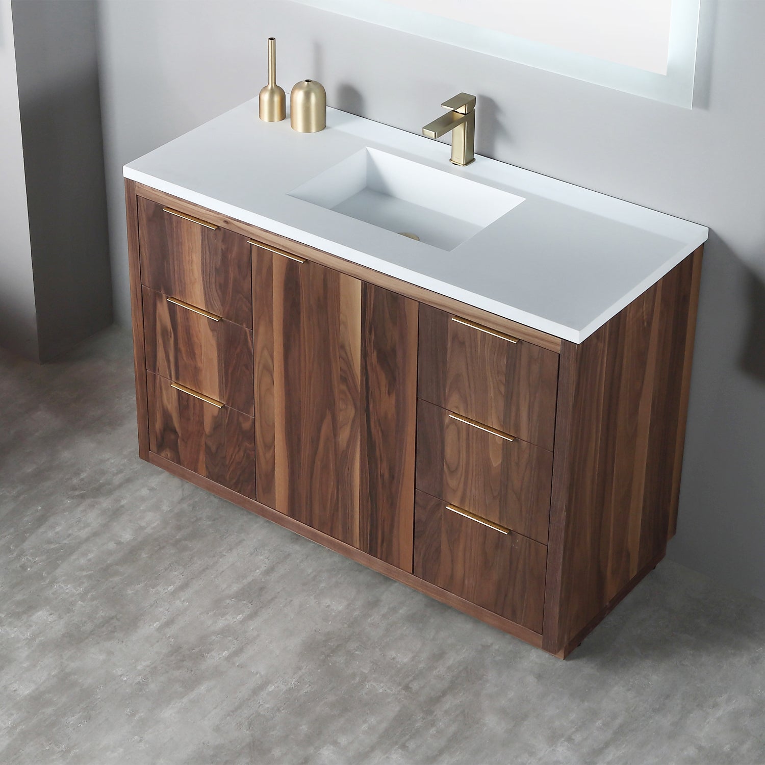 Hudson 49" Vanity - Integrated Rectangular Top