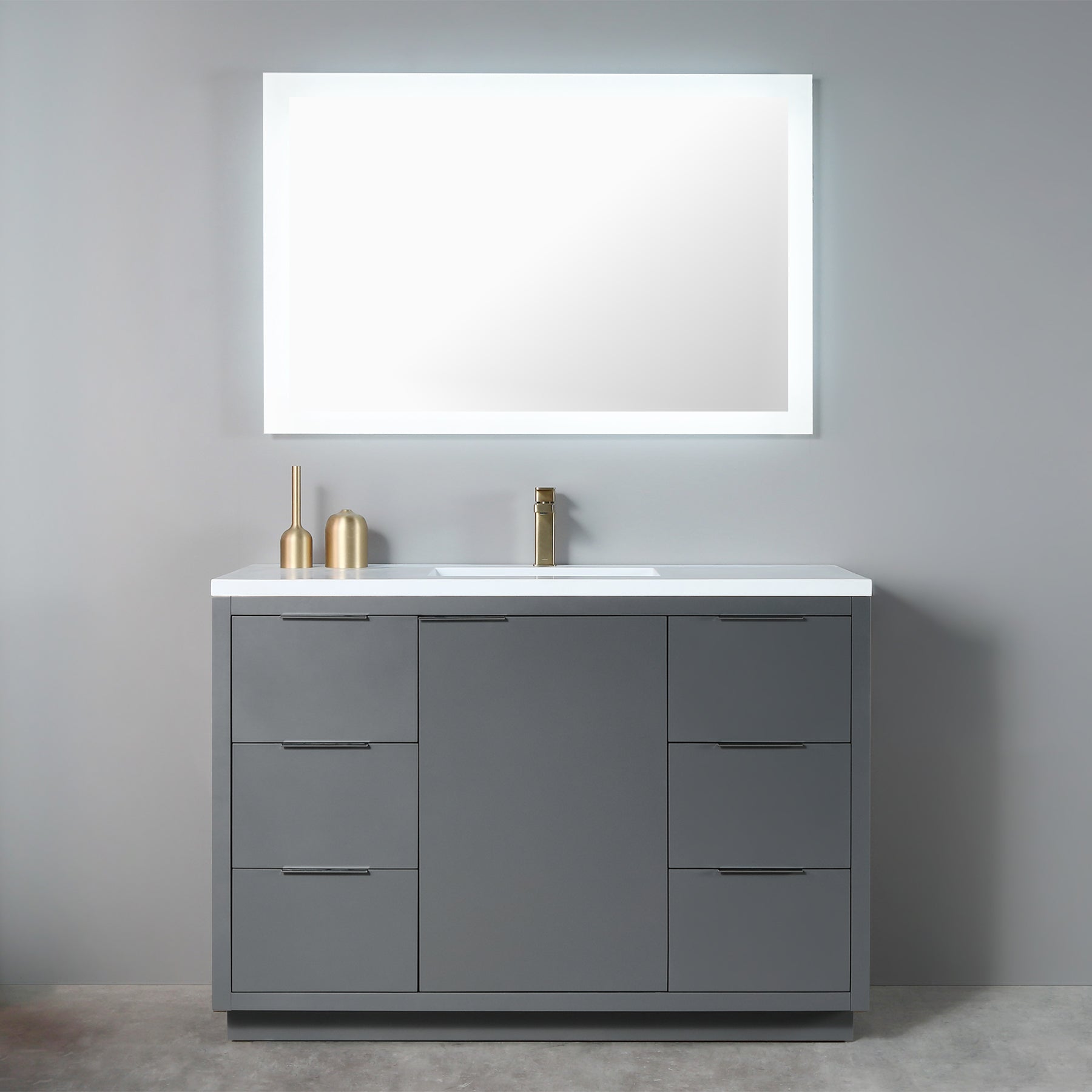 Hudson 49" Vanity - Integrated Rectangular Top