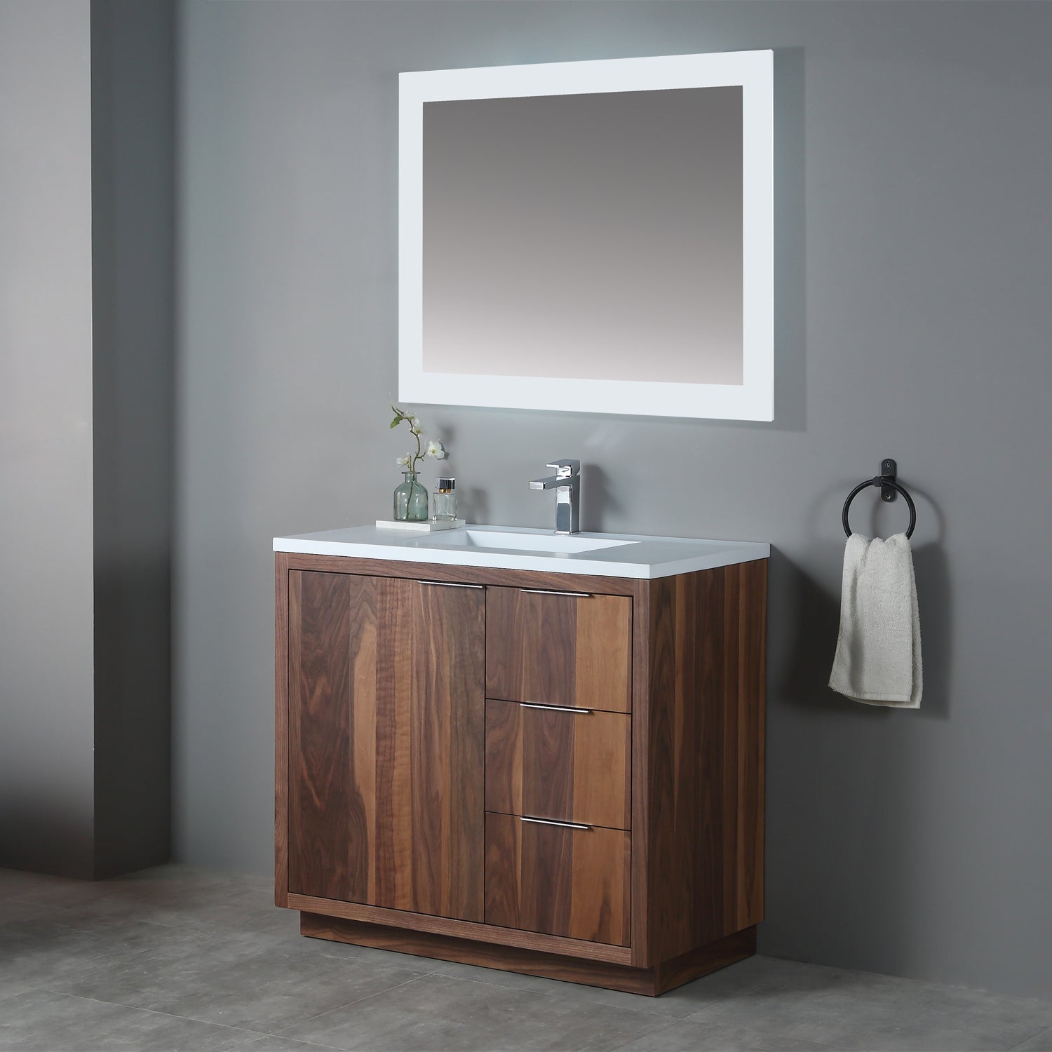 Hudson 37" Vanity - Integrated Infinity Top