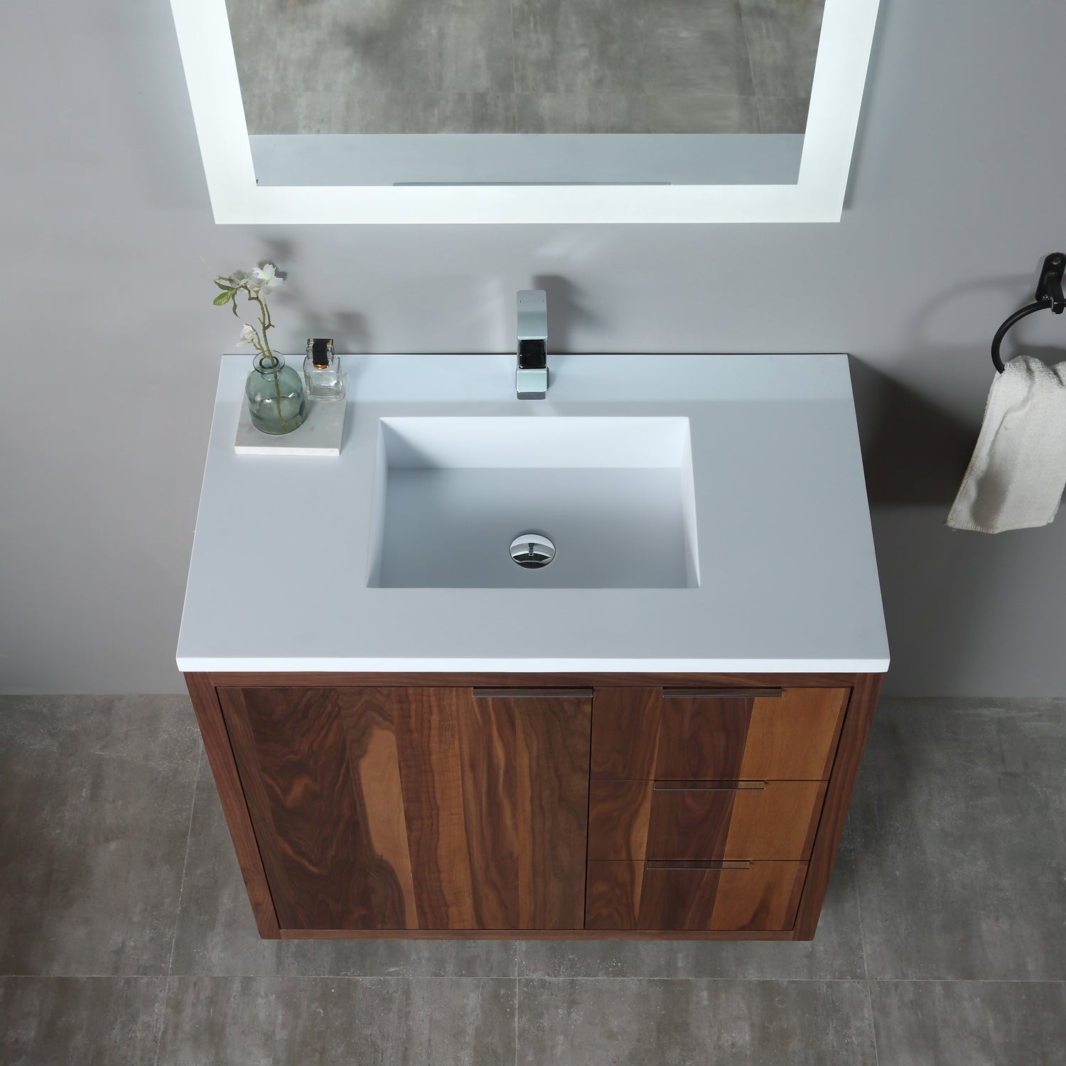 Hudson 37" Vanity - Integrated Infinity Top