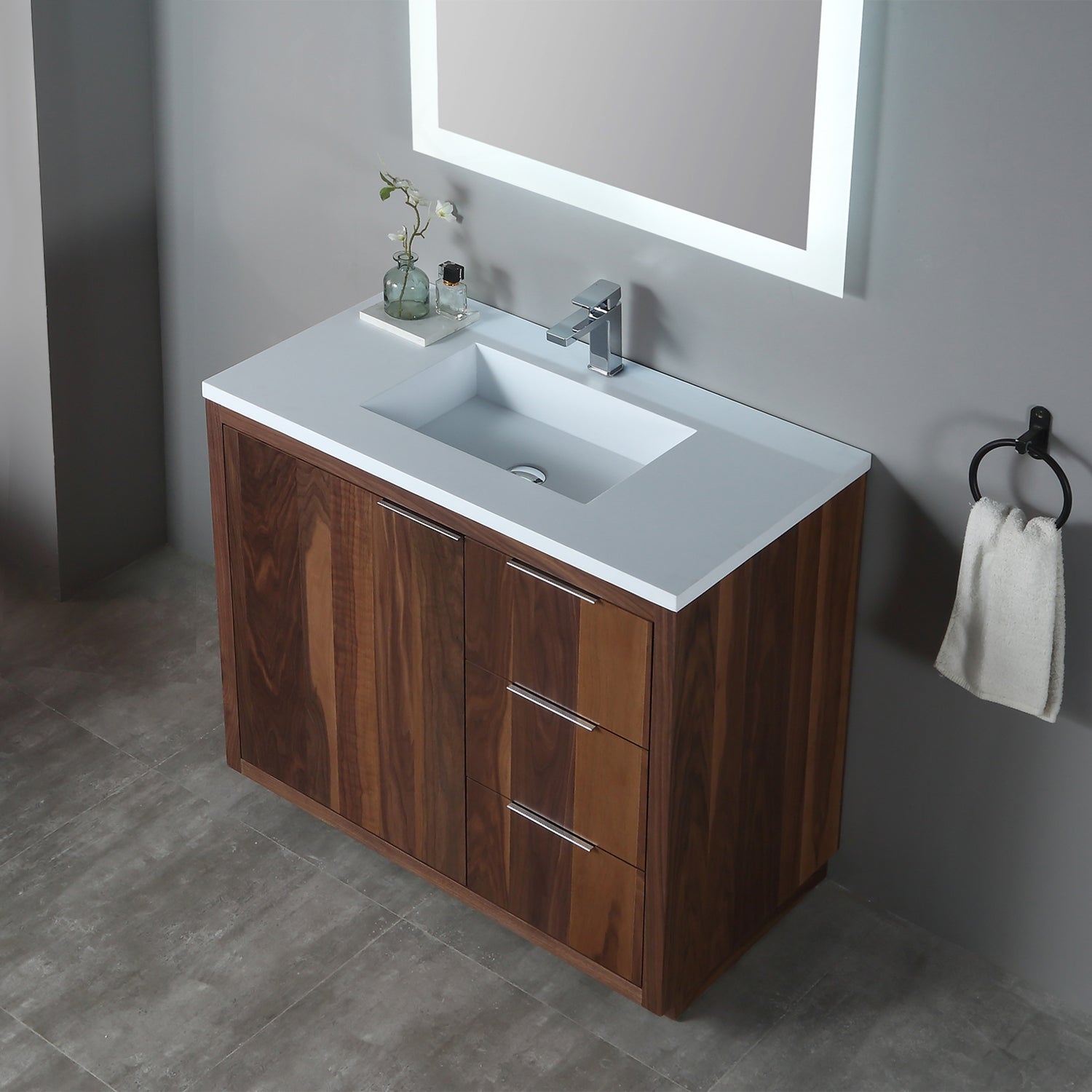 Hudson 37" Vanity - Integrated Infinity Top