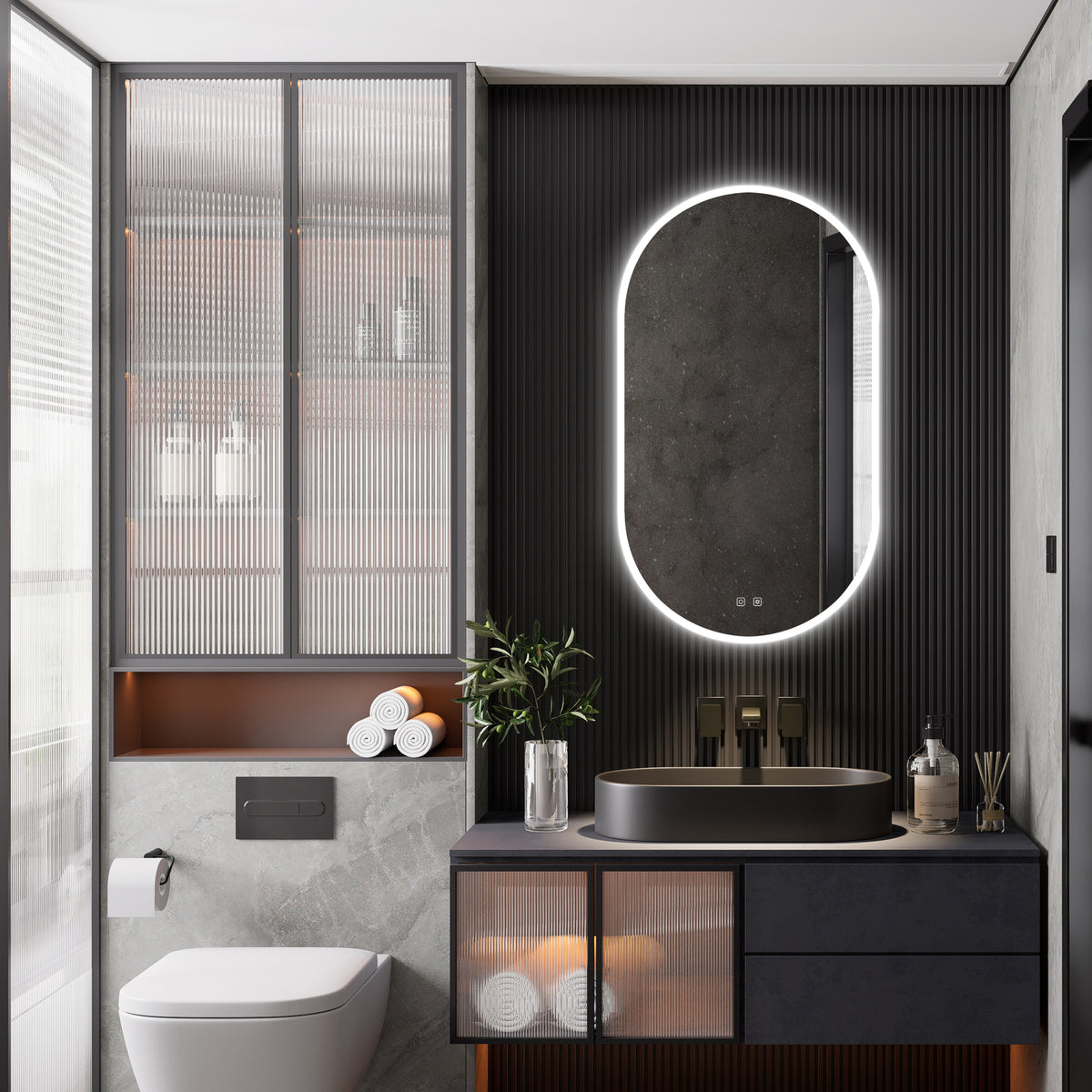 Iris Lighted Mirror