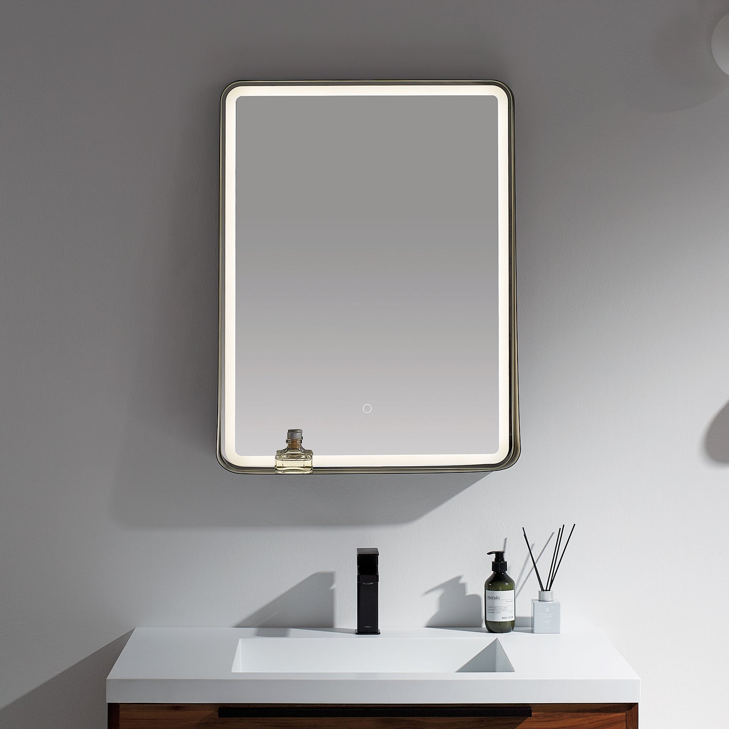 Titan Lighted Mirror 24" with Shelf