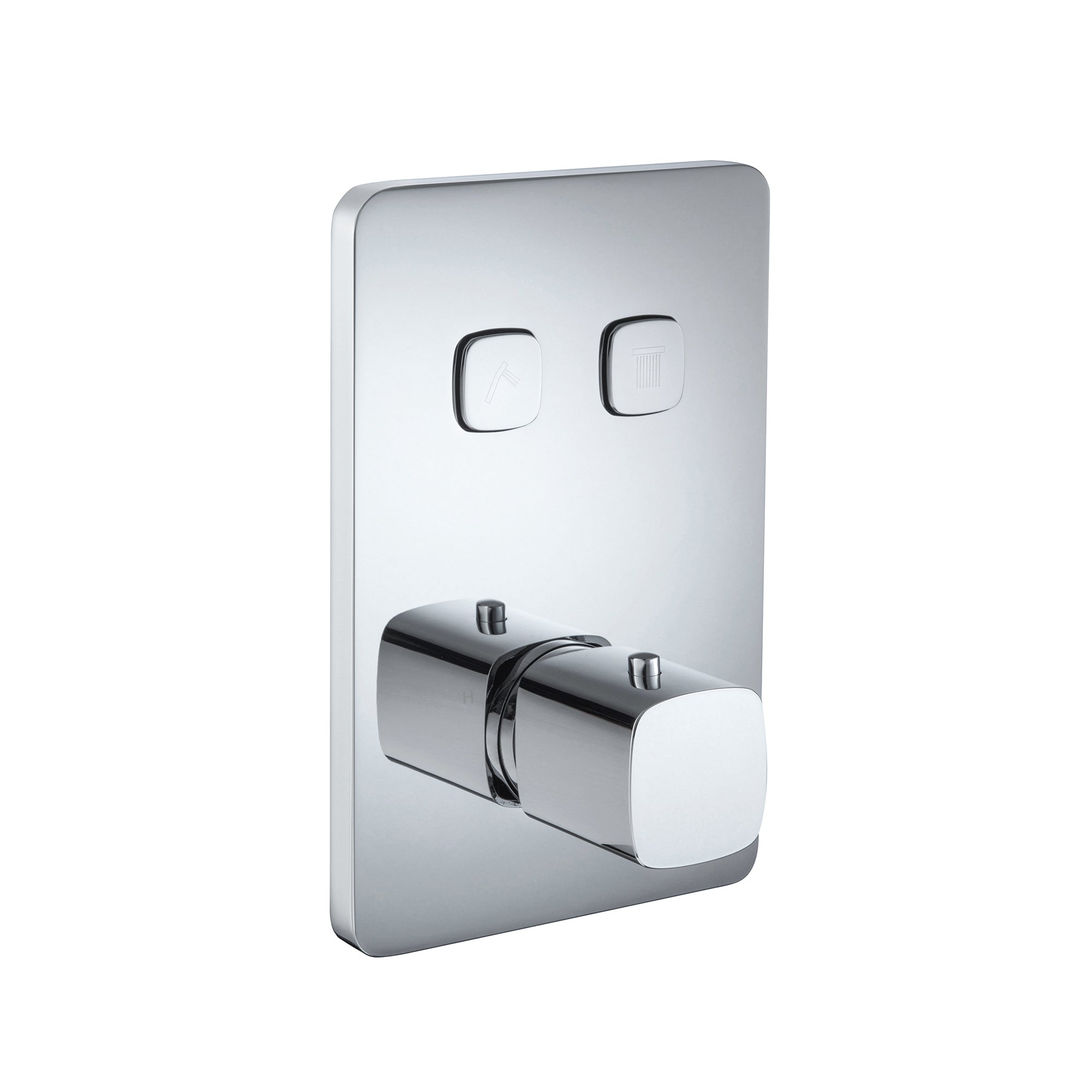 Two-Way Push Thermostatic Valve & Trim Set