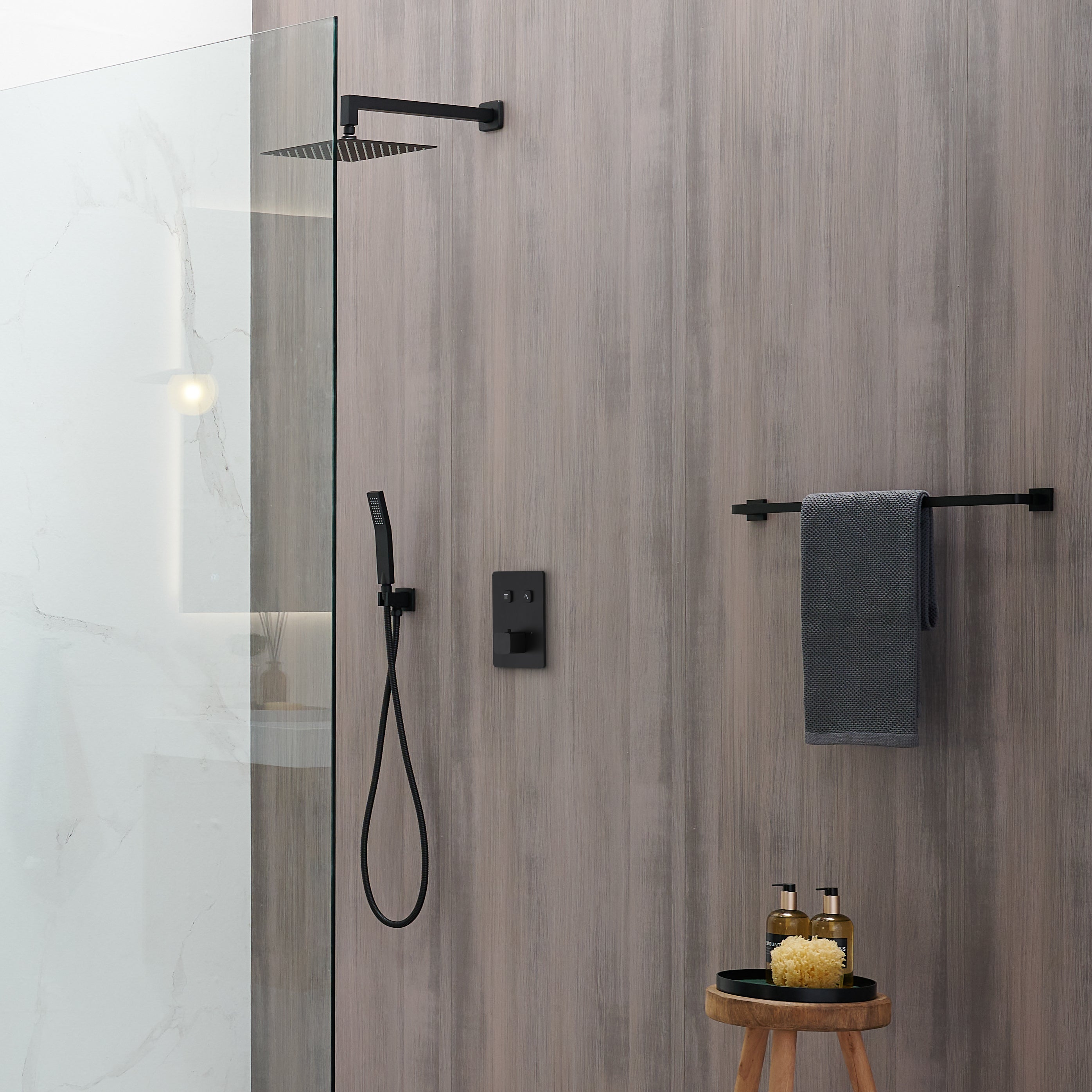 Two-Way Push Thermostatic Valve & Trim Set