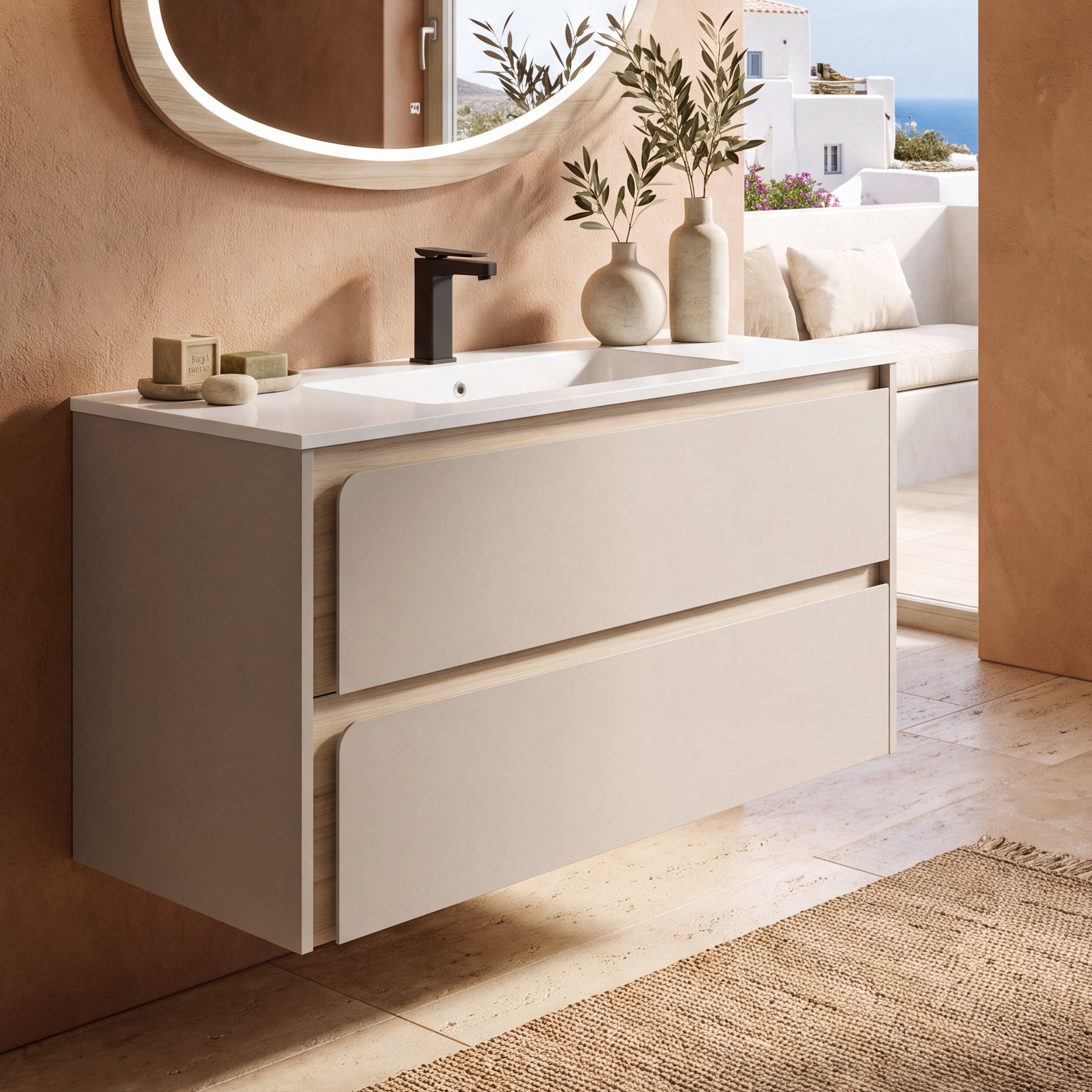 Indico 32" Vanity - Hasvik Mineral Basin