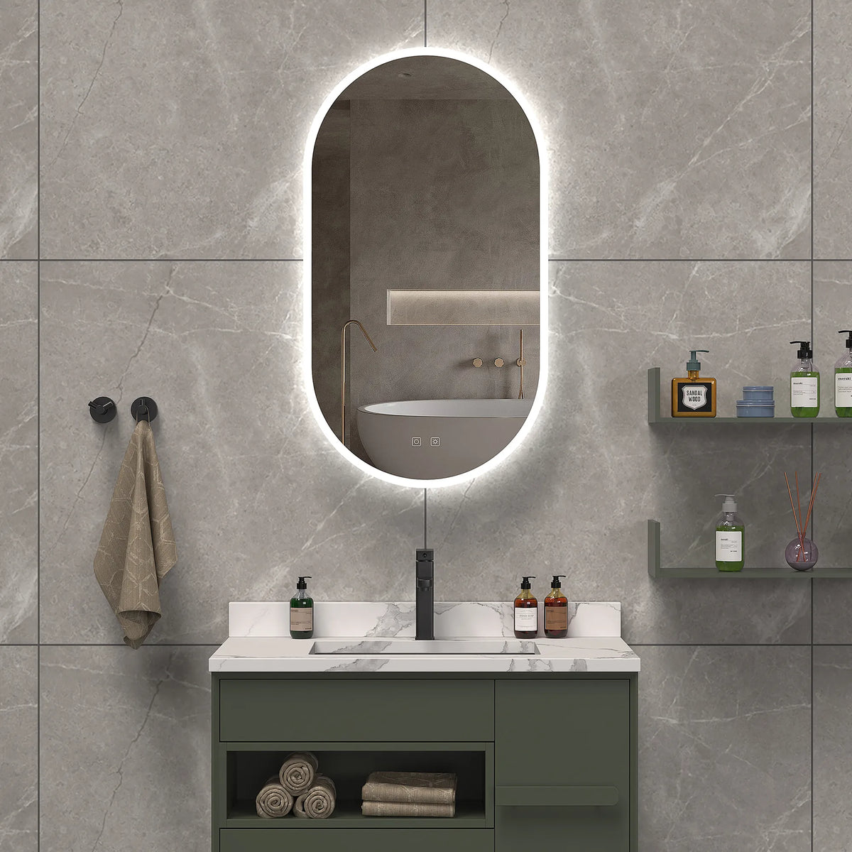 Iris Lighted Mirror