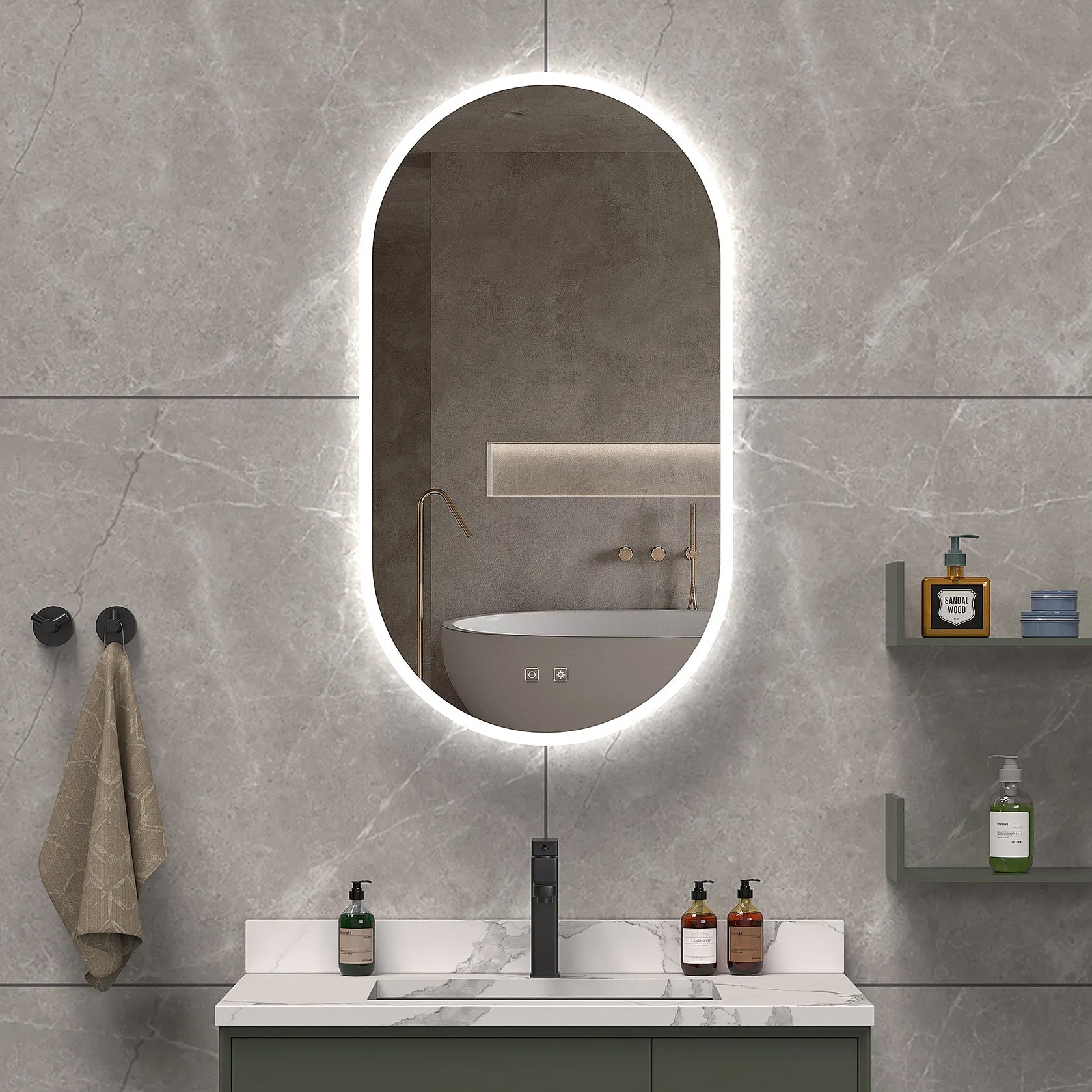 Iris Lighted Mirror