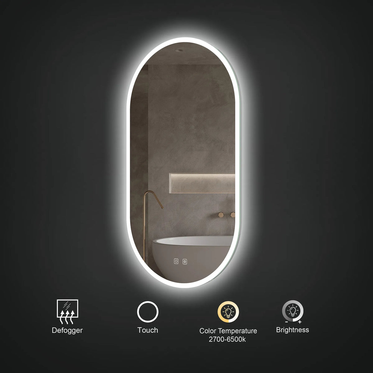 Iris Lighted Mirror