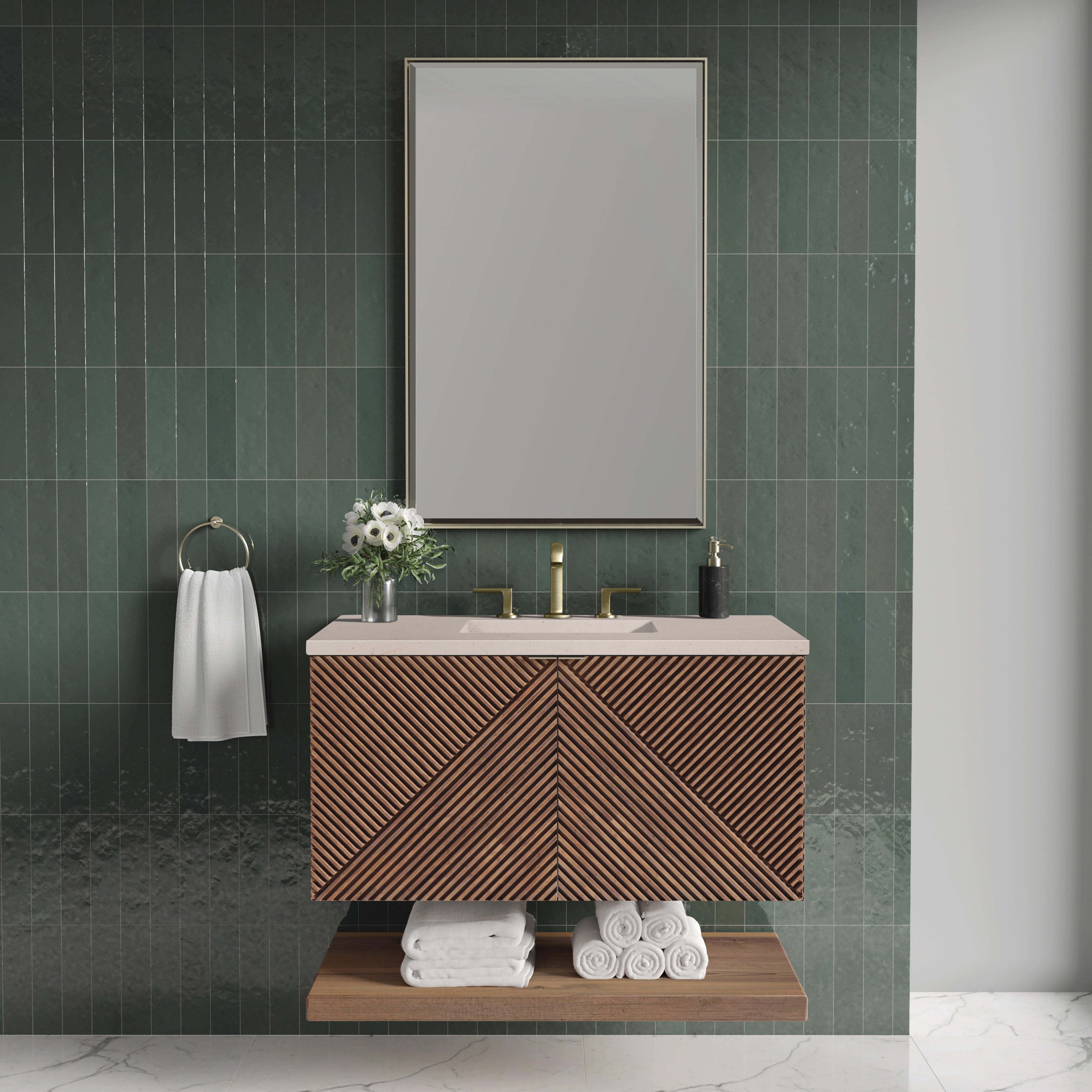 Marcello 36" Single Vanity - 3cm Stone Top