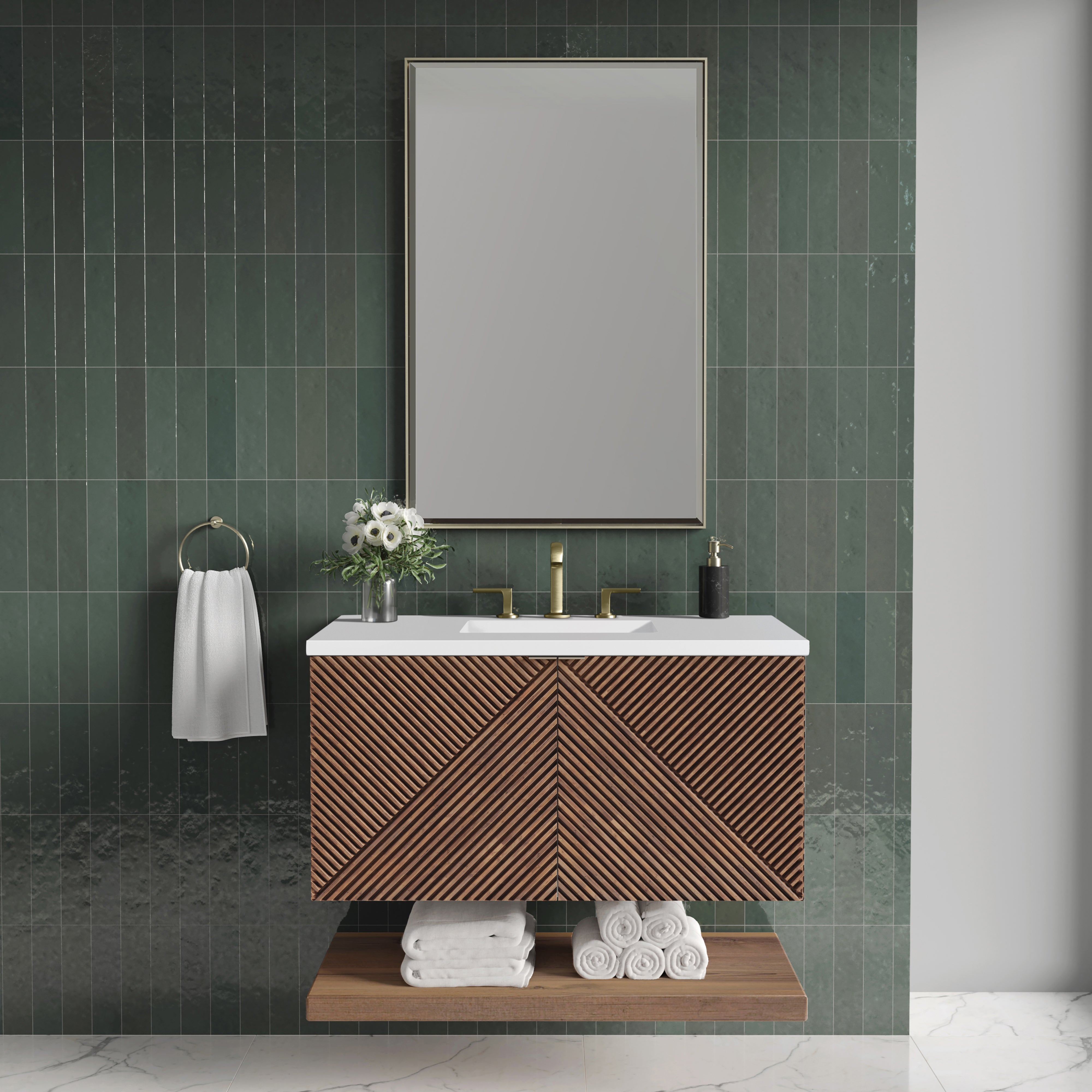 Marcello 36" Single Vanity - 3cm Stone Top