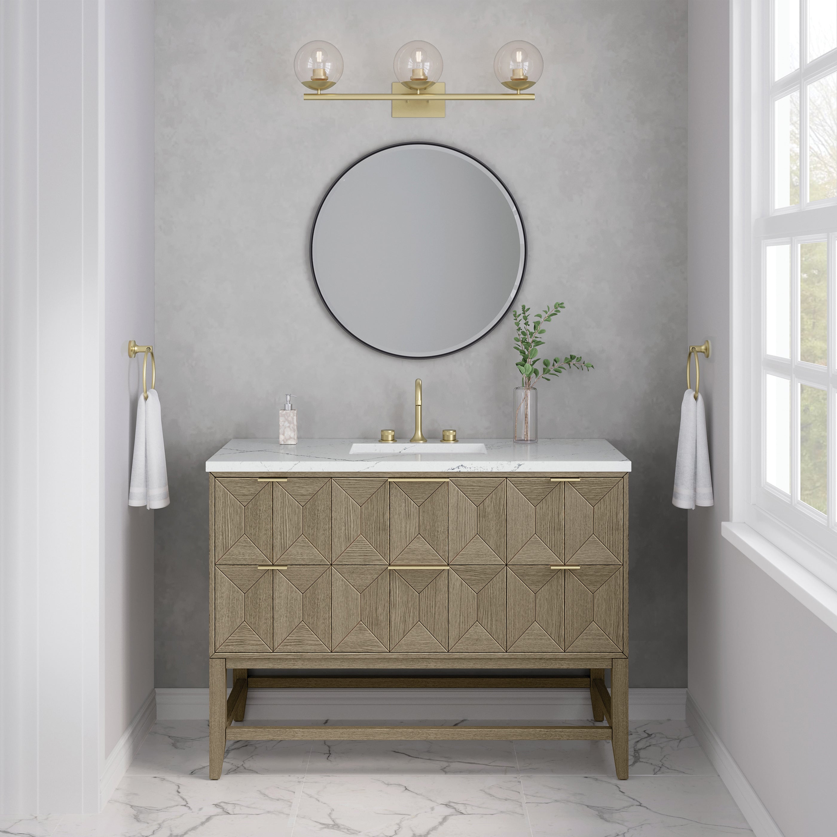 Emmeline 48" Single Vanity - 3cm Silestone Top