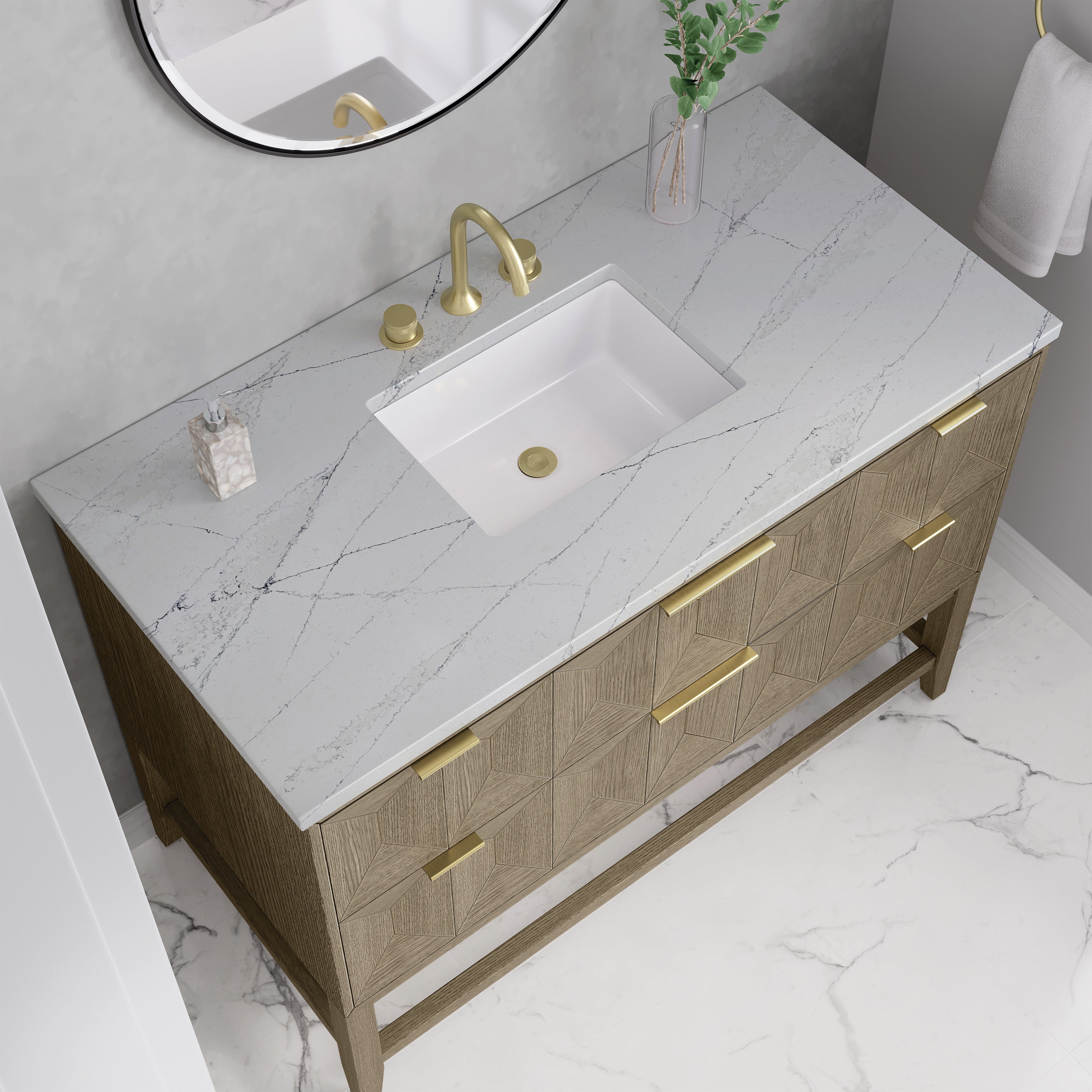 Emmeline 48" Single Vanity - 3cm Silestone Top