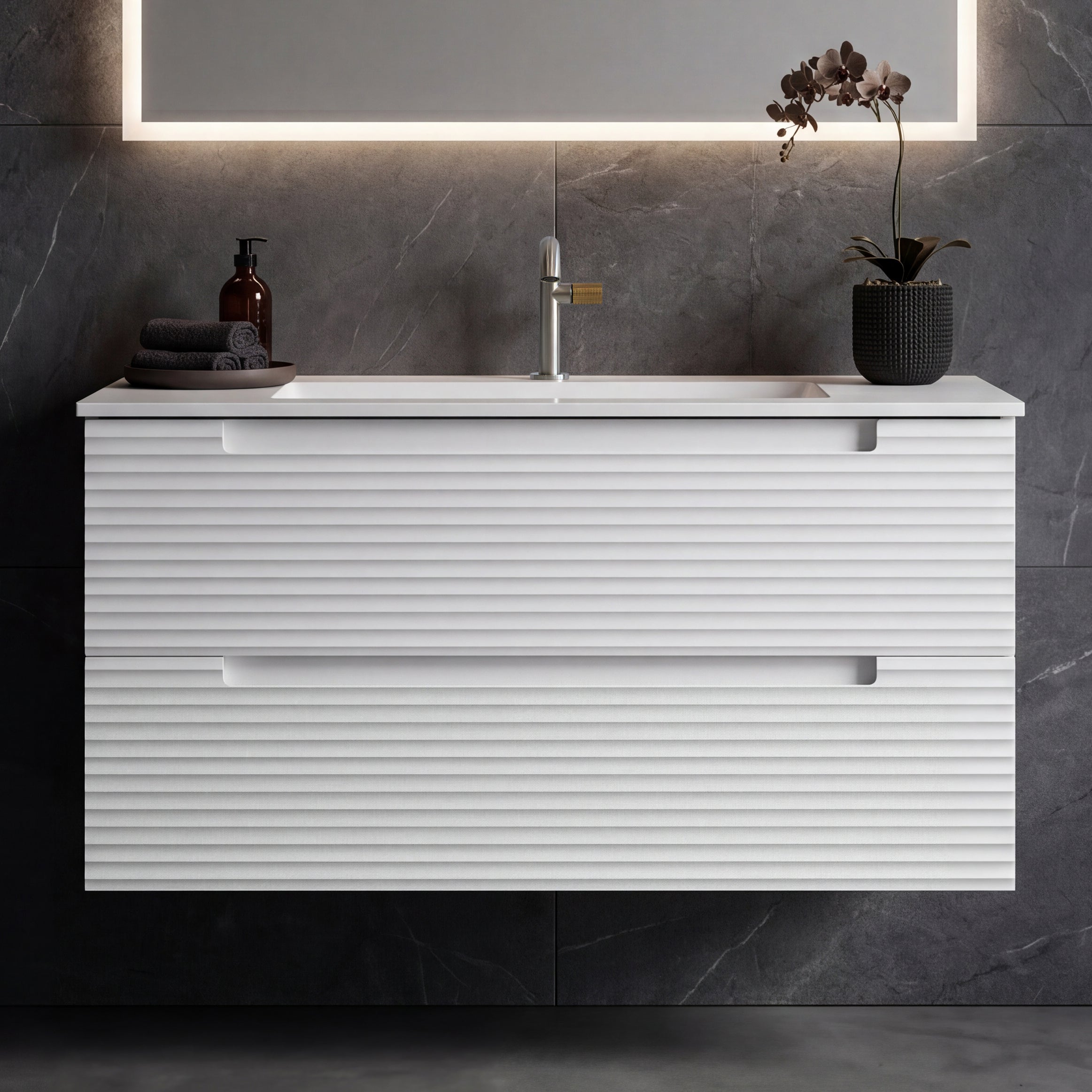 Kyoto 40" Vanity - Hasvik Mineral Basin