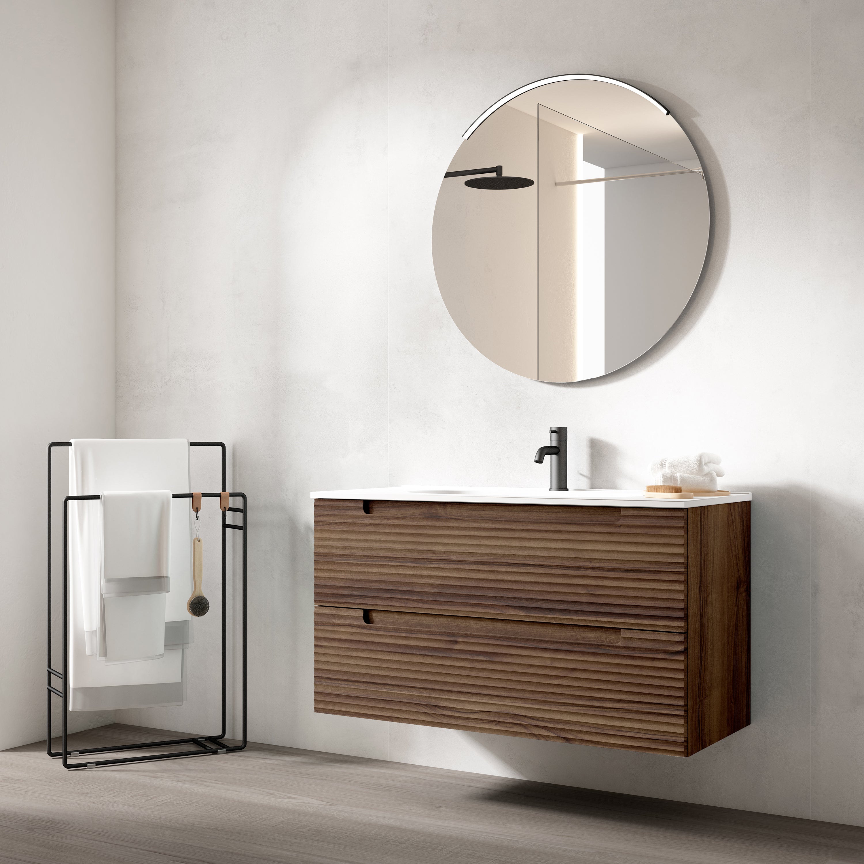 Kyoto 40" Vanity - Hasvik Mineral Basin