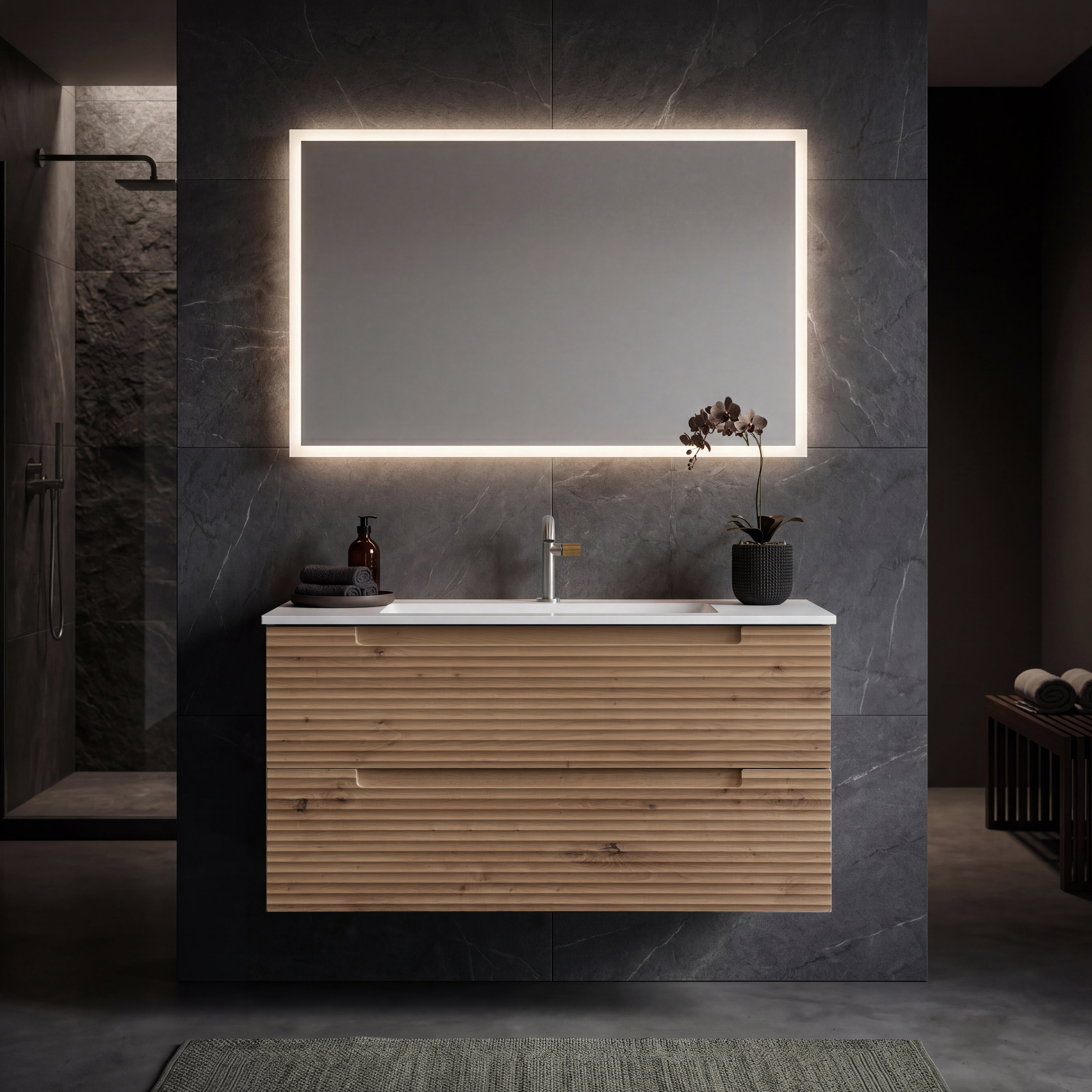 Kyoto 40" Vanity - Hasvik Mineral Basin