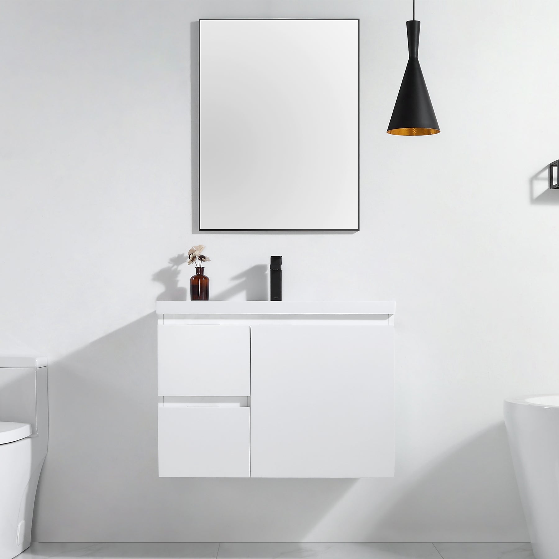 Vanity Logan 31 - Integrated Solid Surface - Infinity
