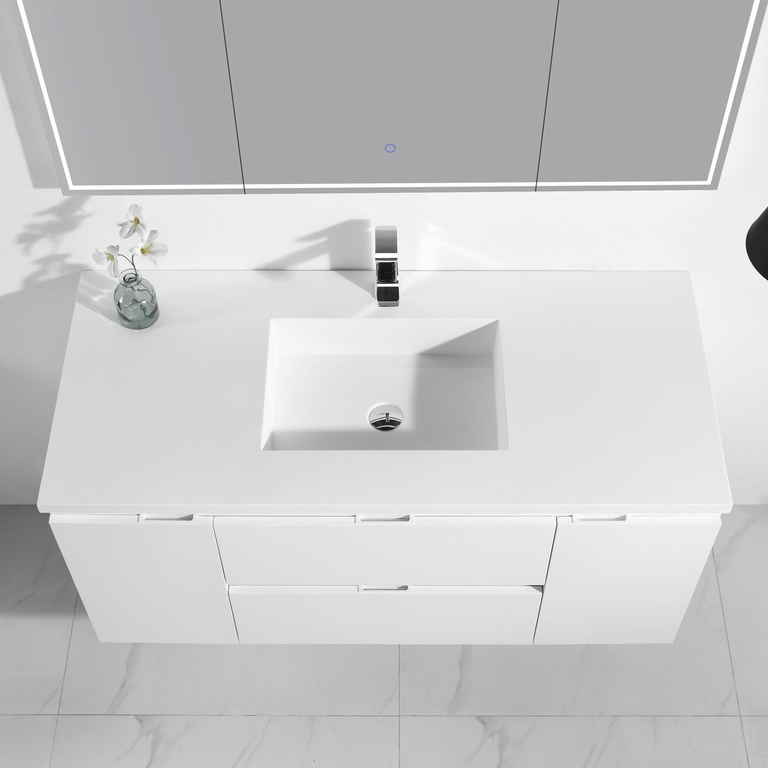 Logan 49" Vanity - Integrated Rectangular Top