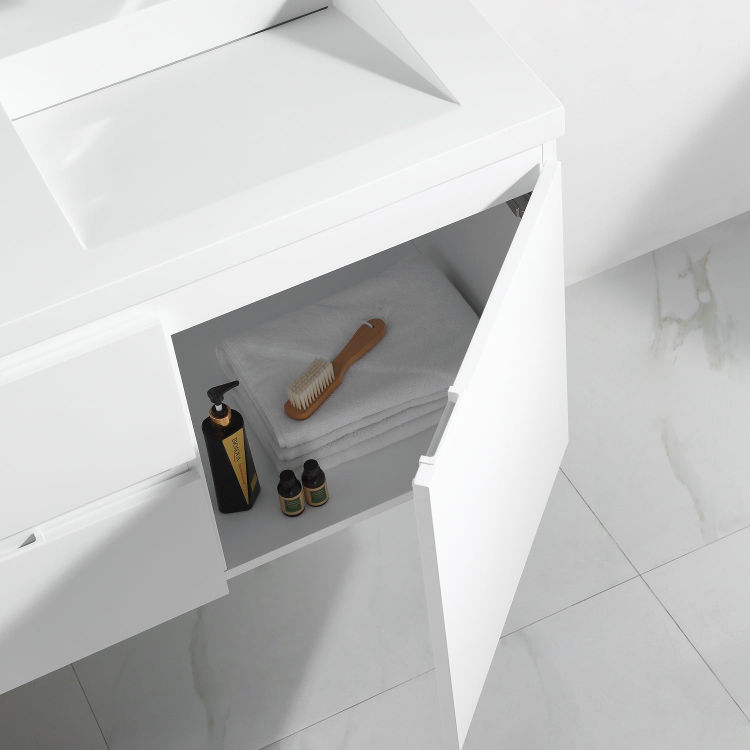 Logan 60" Double Vanity - Integrated Infinity Top