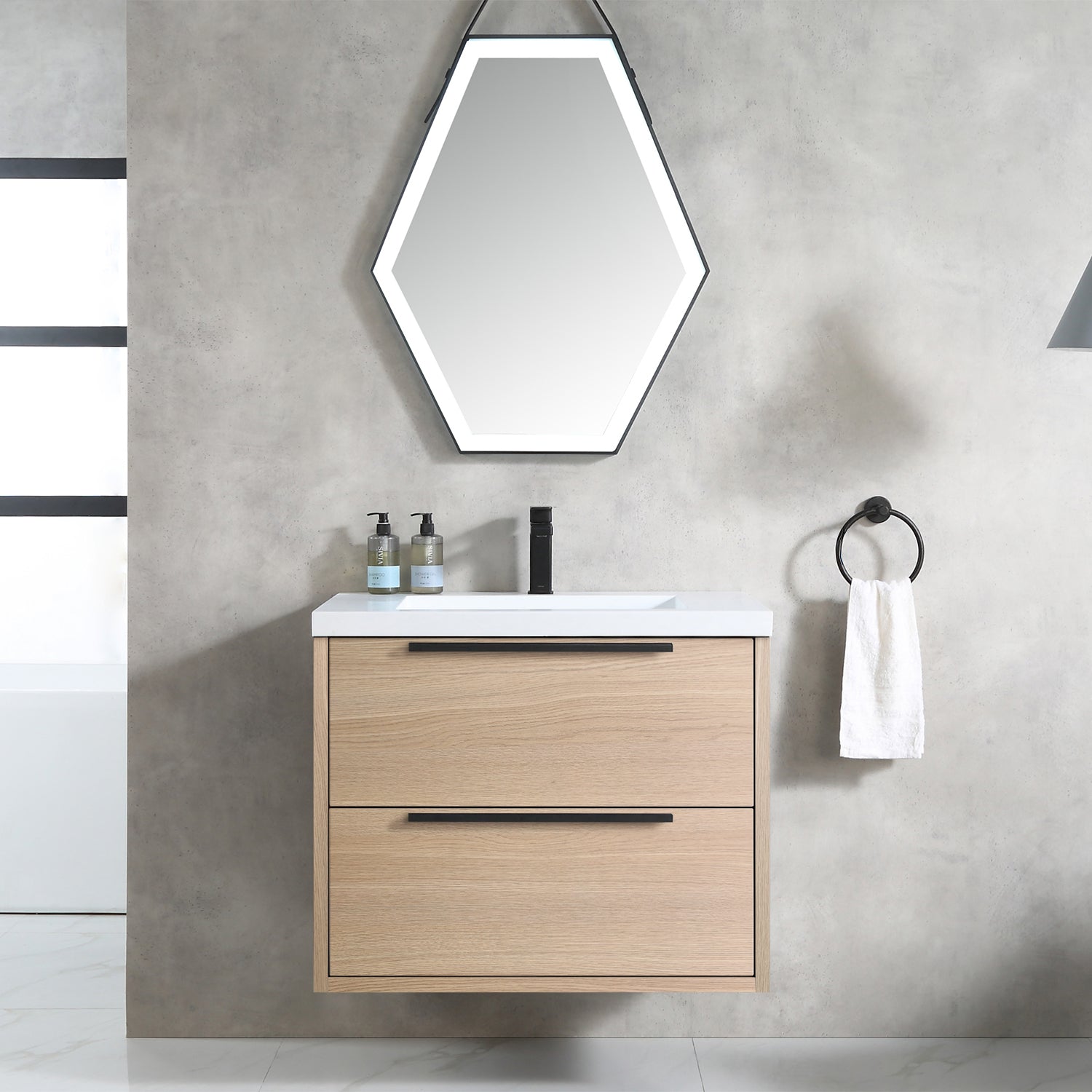 Vanity Parker 31 - Solid Surface - Infinity Sink
