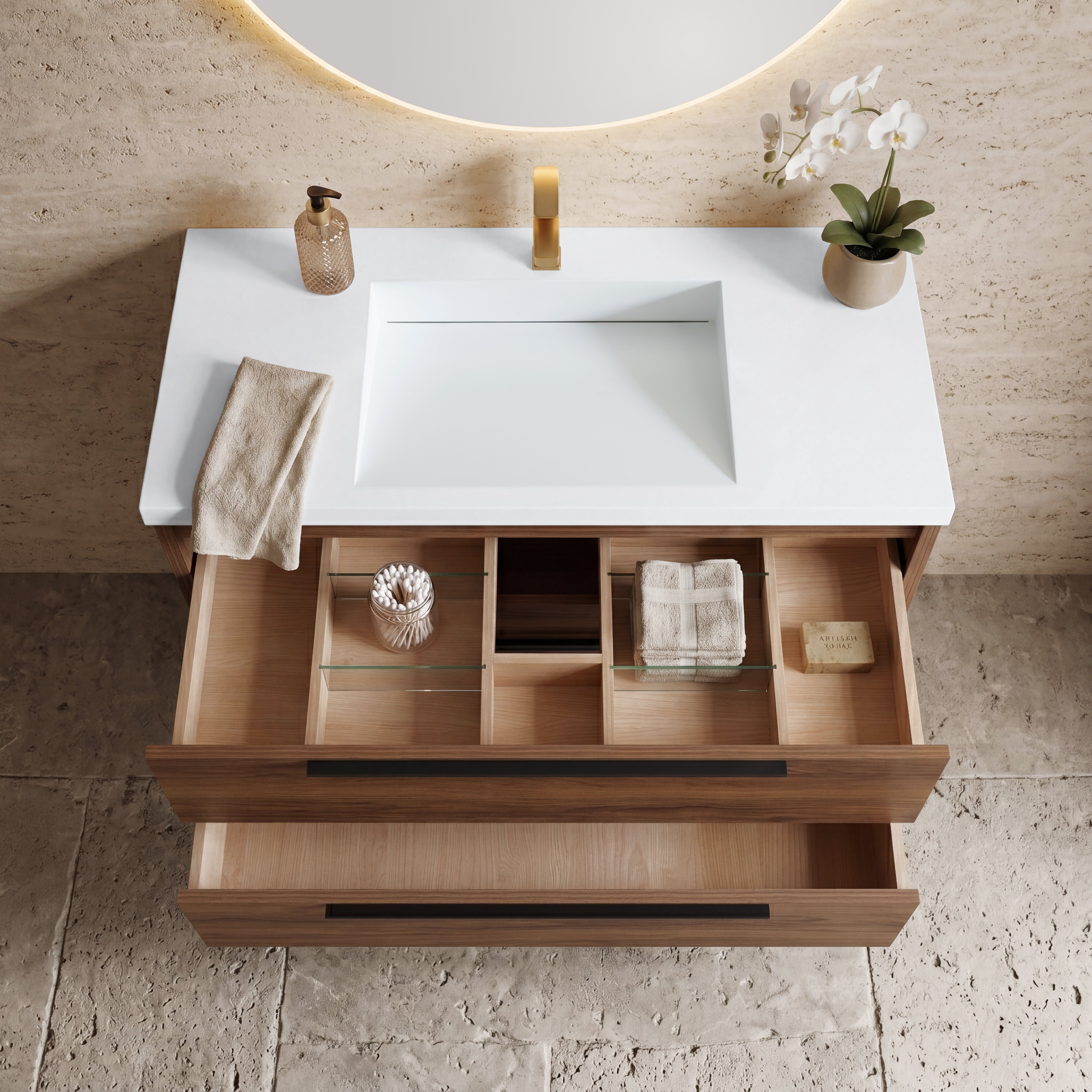 Parker 42" Vanity - Integrated Infinity Top