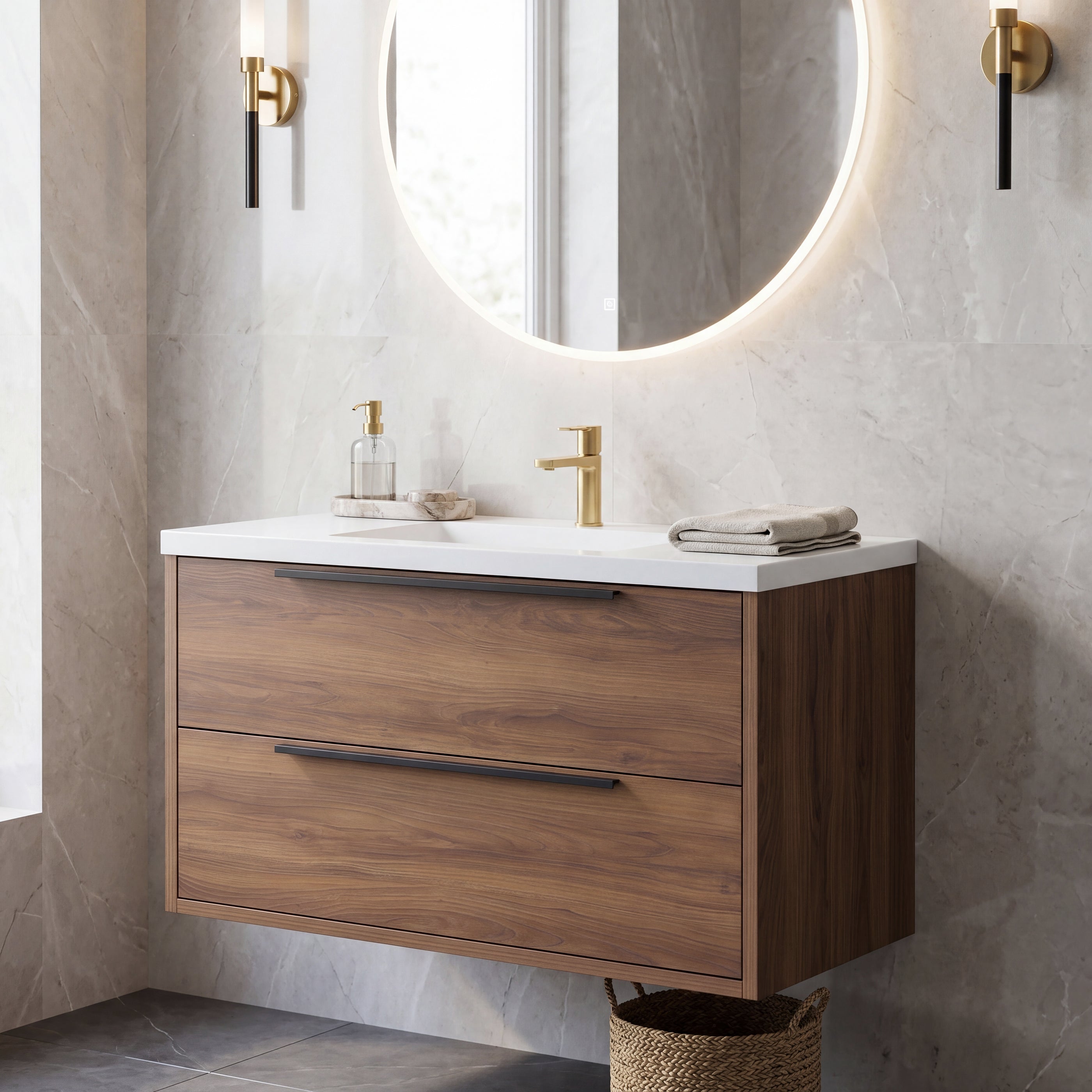 Parker 42" Vanity - Integrated Infinity Top