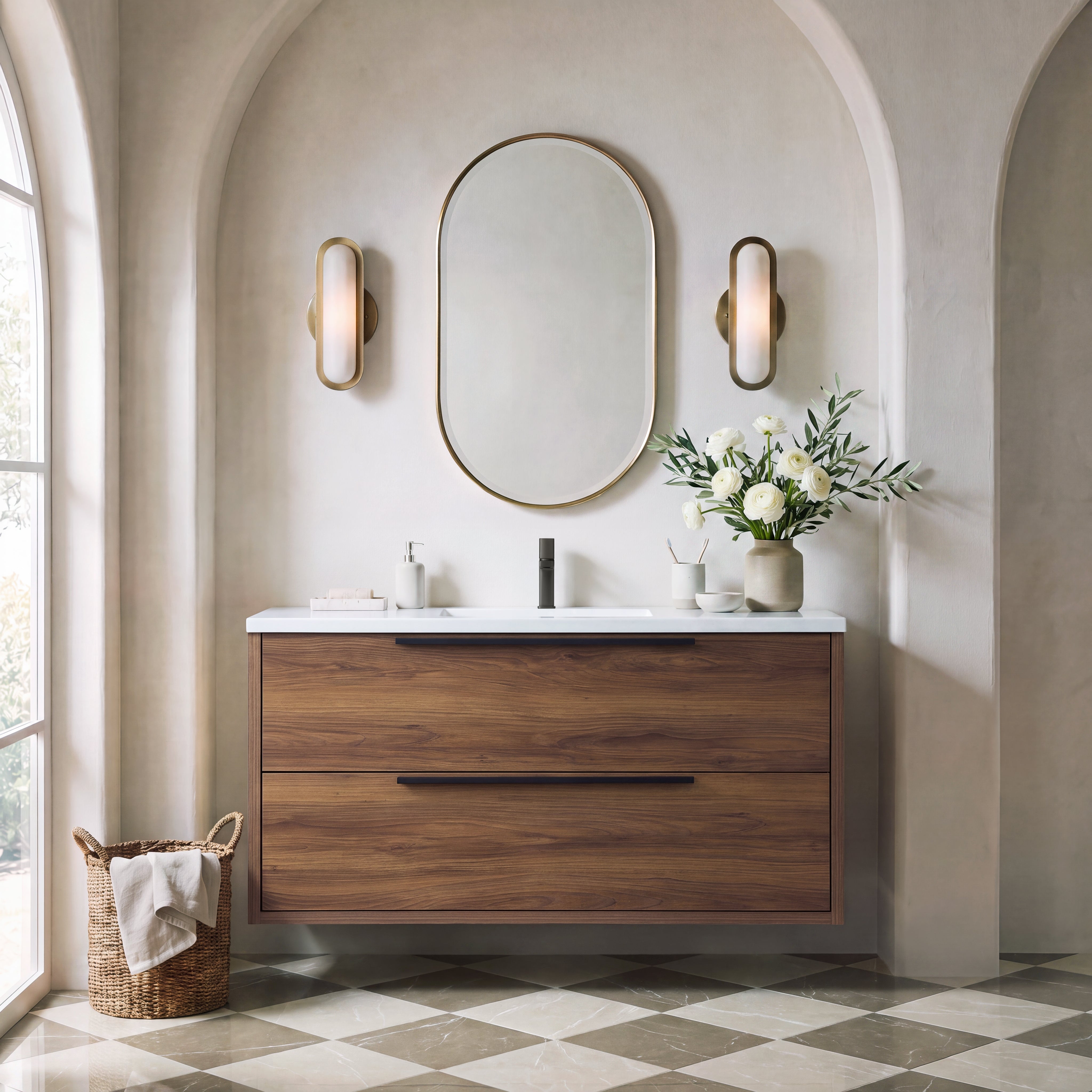 Parker 49" Vanity - Integrated Rectangular Top
