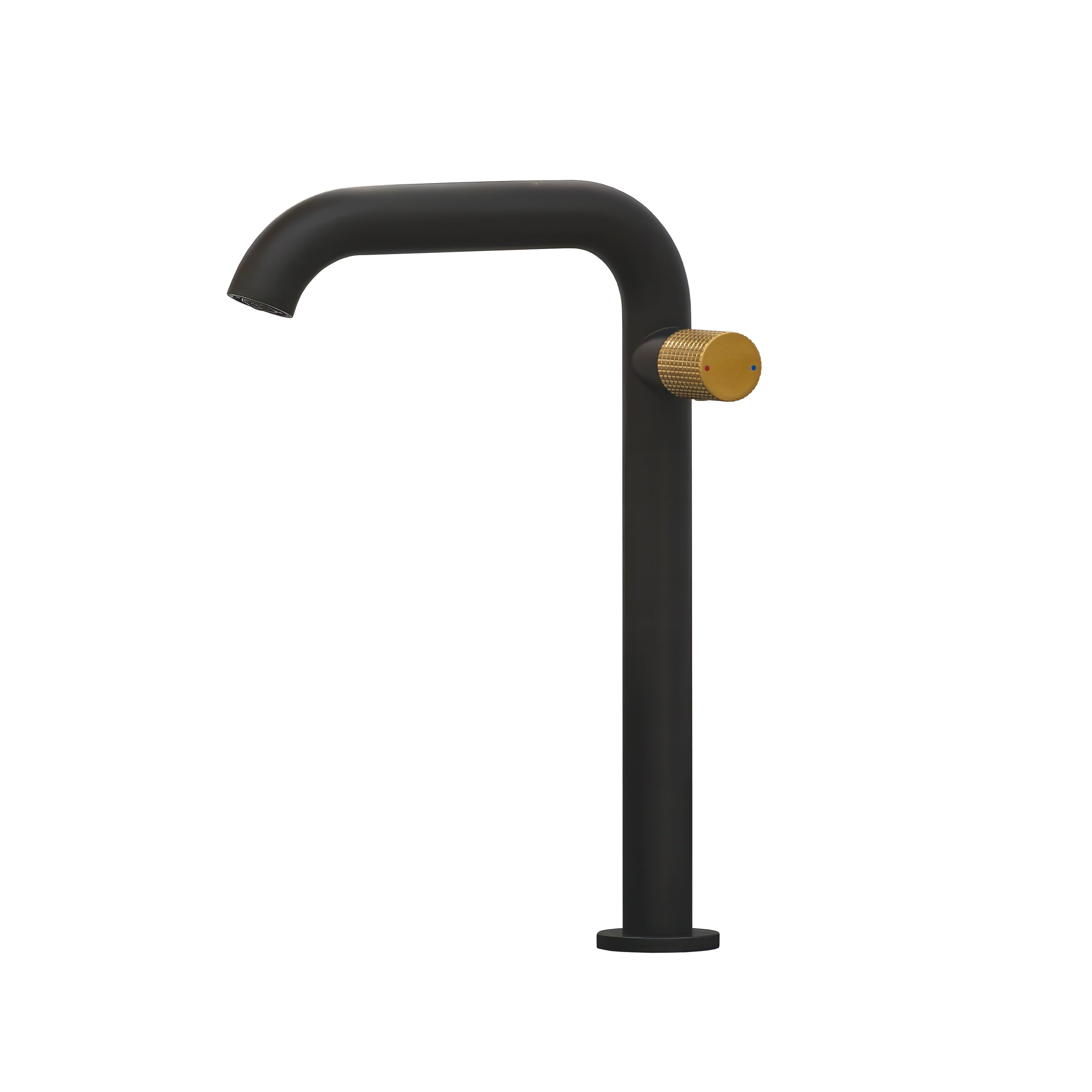 Agrippina - Side Handle Vessel Lavatory Faucet in Matte Black