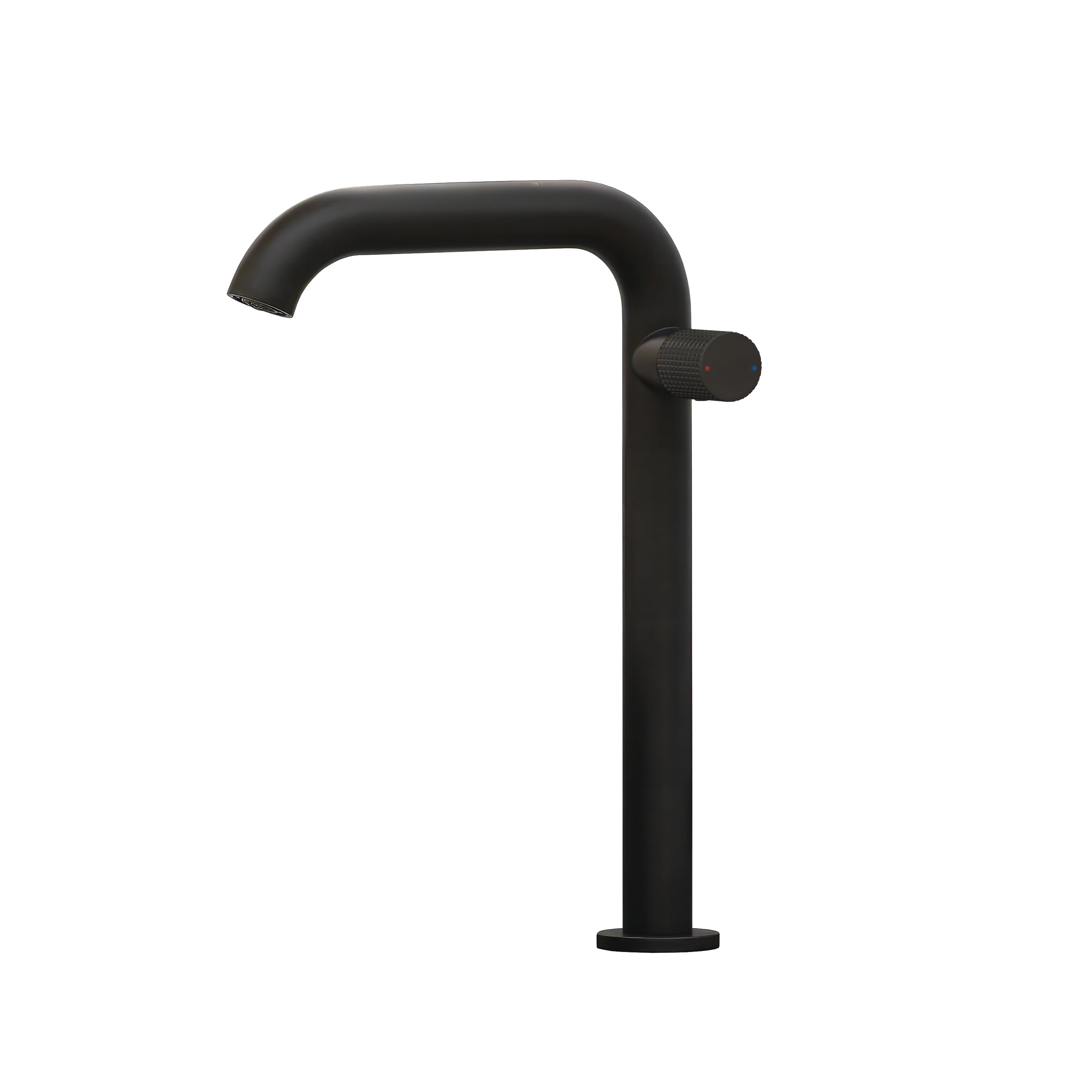 Agrippina - Side Handle Vessel Lavatory Faucet in Matte Black