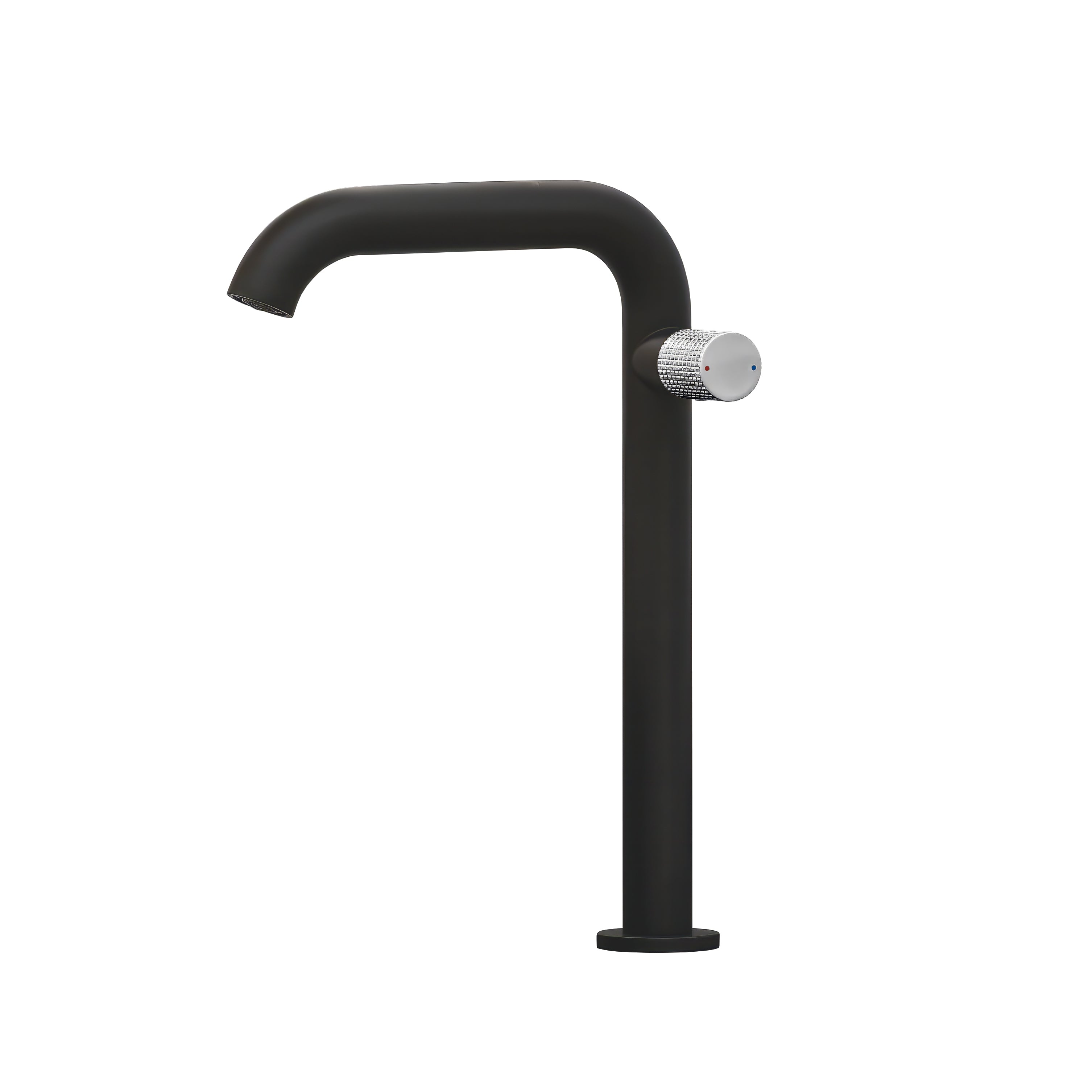Agrippina - Side Handle Vessel Lavatory Faucet in Matte Black