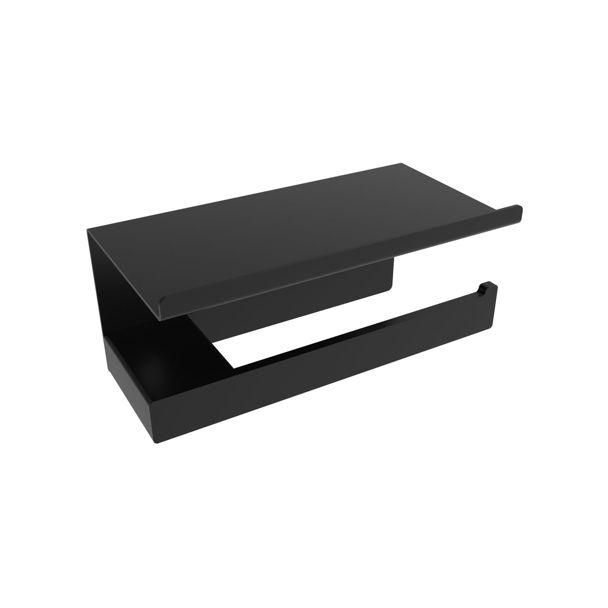 Cinder Toilet Paper Holder With Shelf