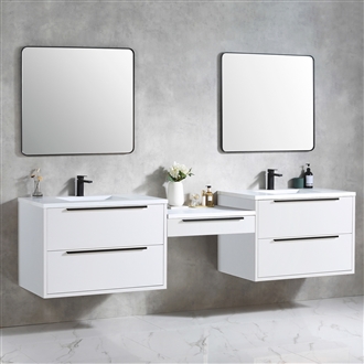 Vanity Parker Modular in Solid Colors - Solid Surface