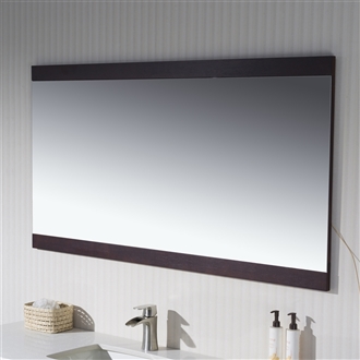 Mirror with Wood Sides 40" to 72"