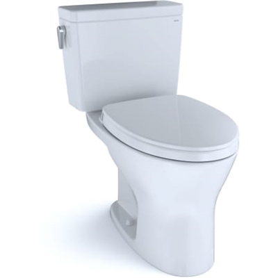DrakeÂ® Closed Coupled Two-Piece Toilet, 1.28/0.8 GPF, Elongated Bowl