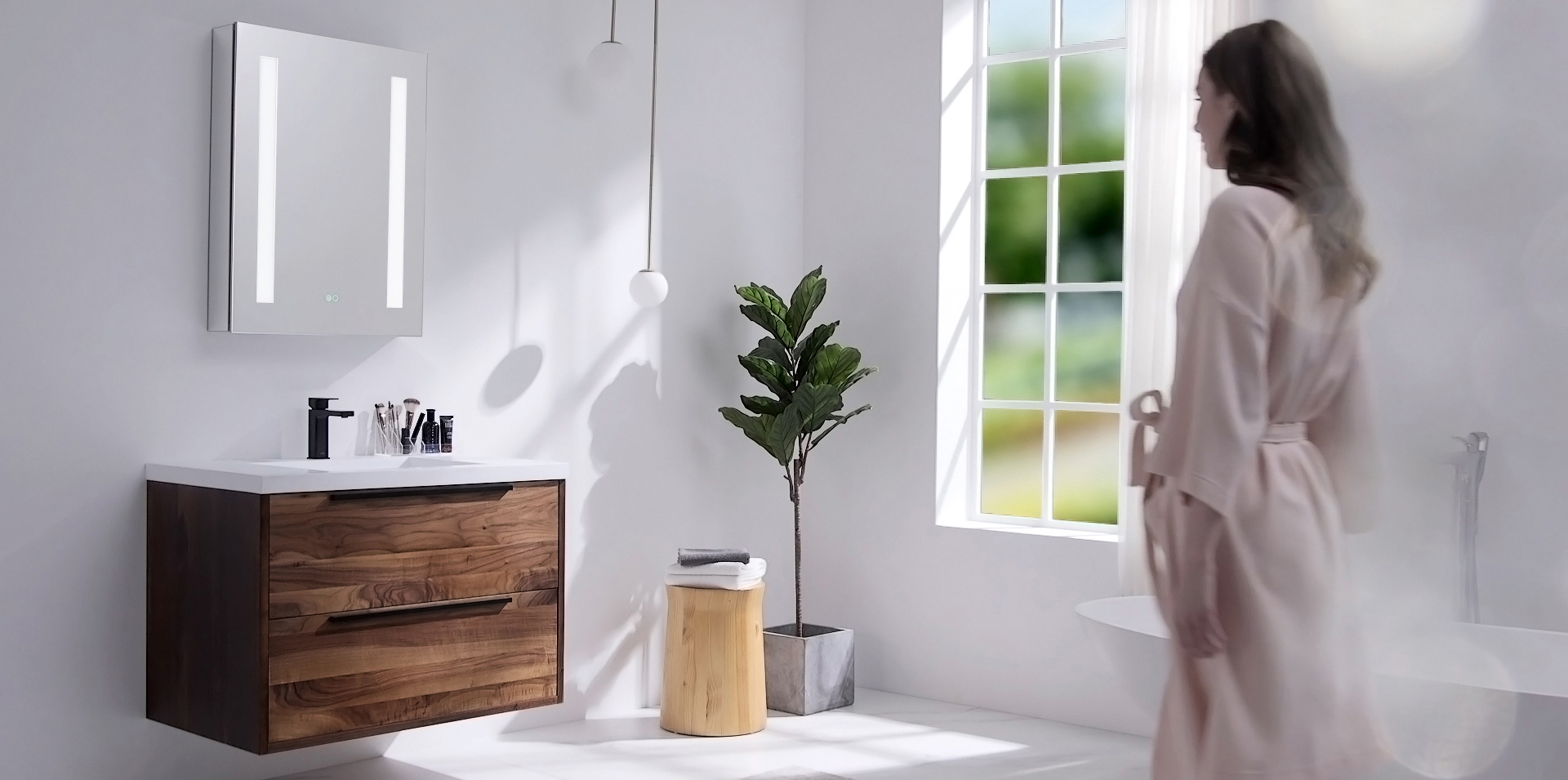modern bathroom vanities, cabinets & faucets | bathroom place miami